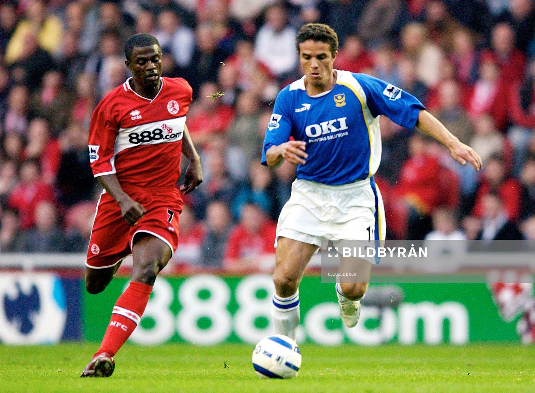 Laurent Robert, Portsmouth och George Boateng, Middlesbrough