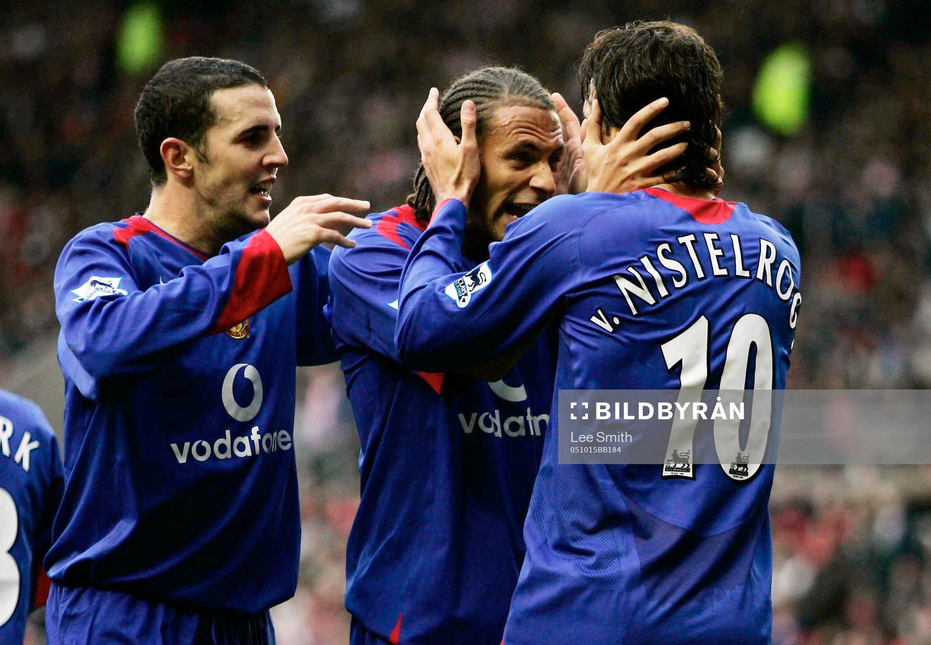  Ruud van Nistelrooy och Rio Ferdinand, Manchester (Jubel) 