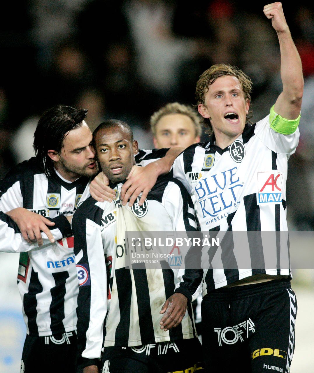 Gustaf Andersson, Kevin Amuneke och Pontus Segerström,