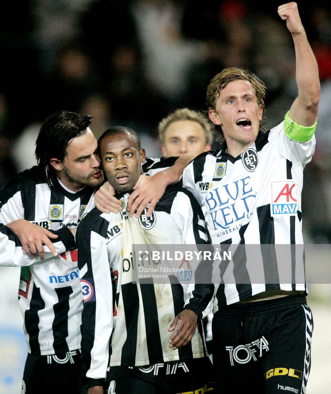 Gustaf Andersson, Kevin Amuneke och Pontus Segerström,