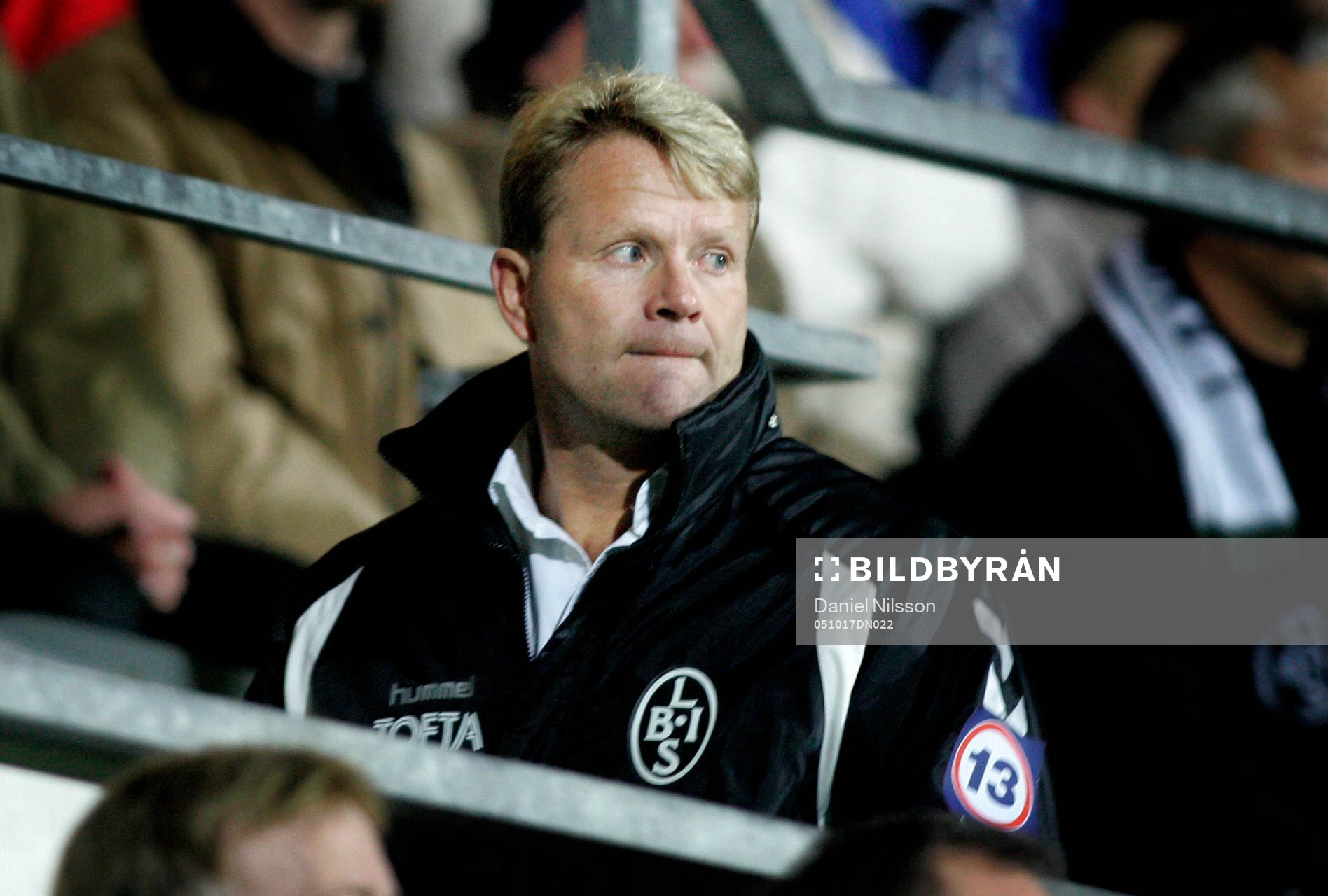Mats Jingblad, tränare Landskrona, blev uppvisad på