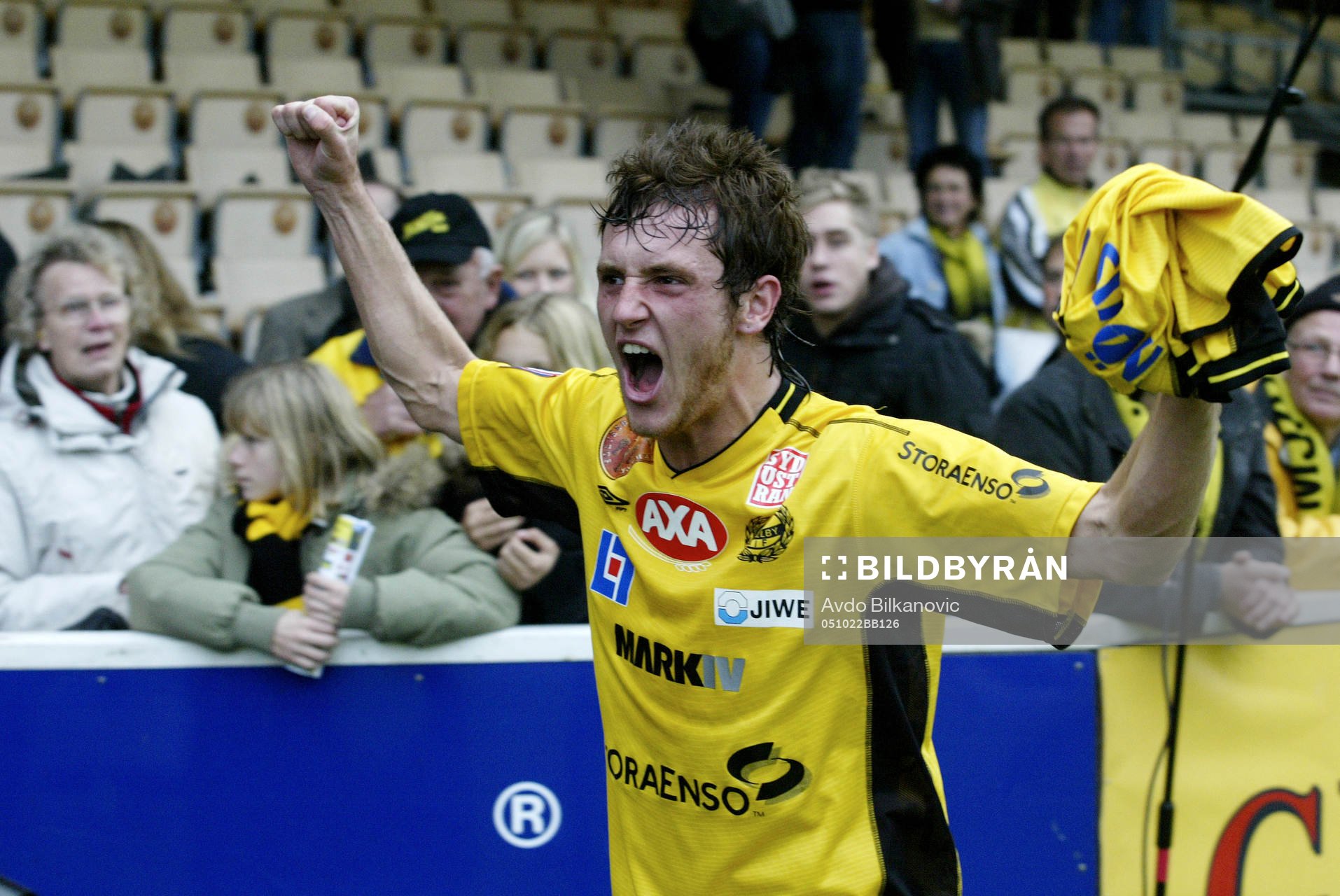  Philip Jonasson, Mjällby,  jubel