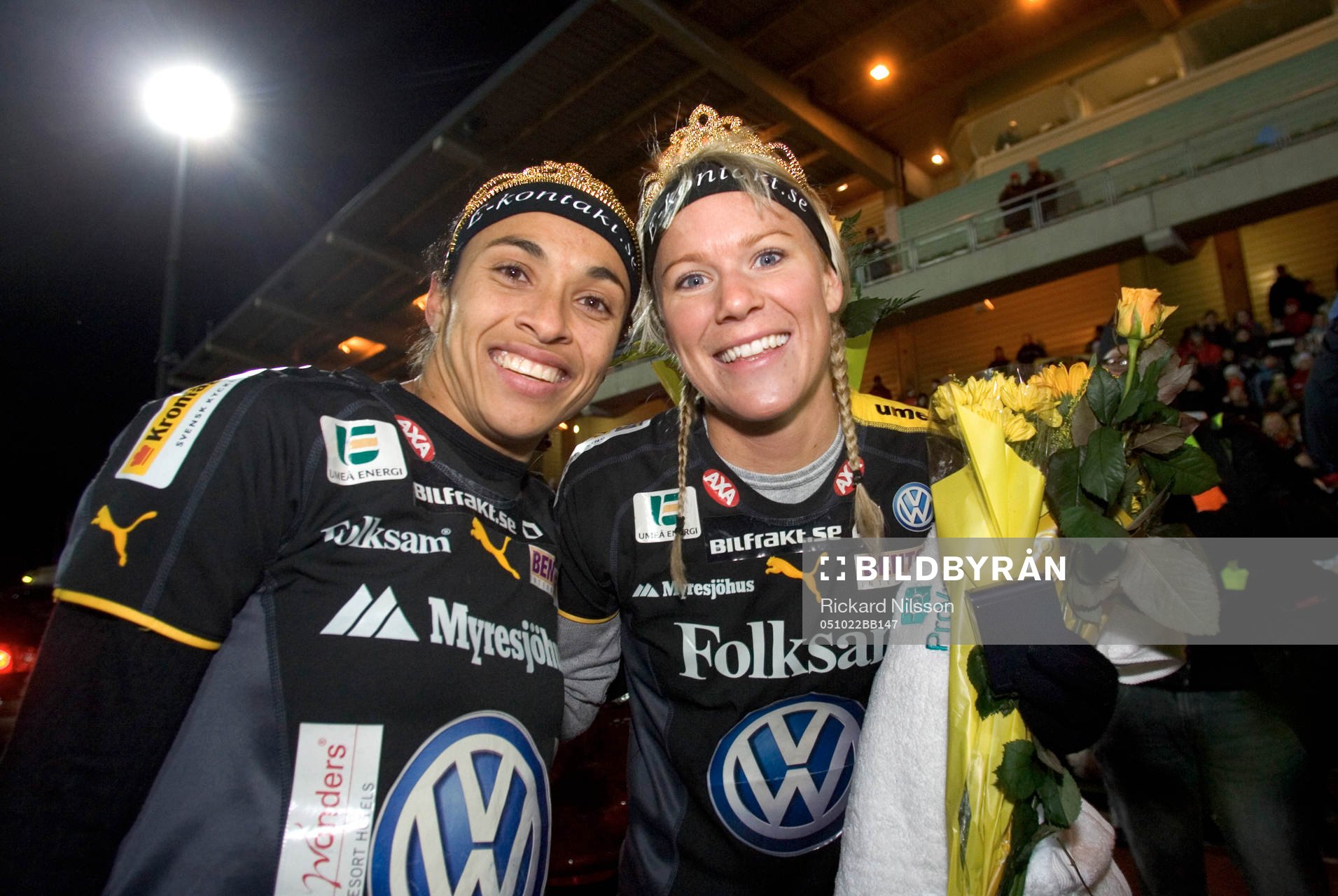 Marta Da Silva och Anna Sjöström, Umeå. Svenska Mästare