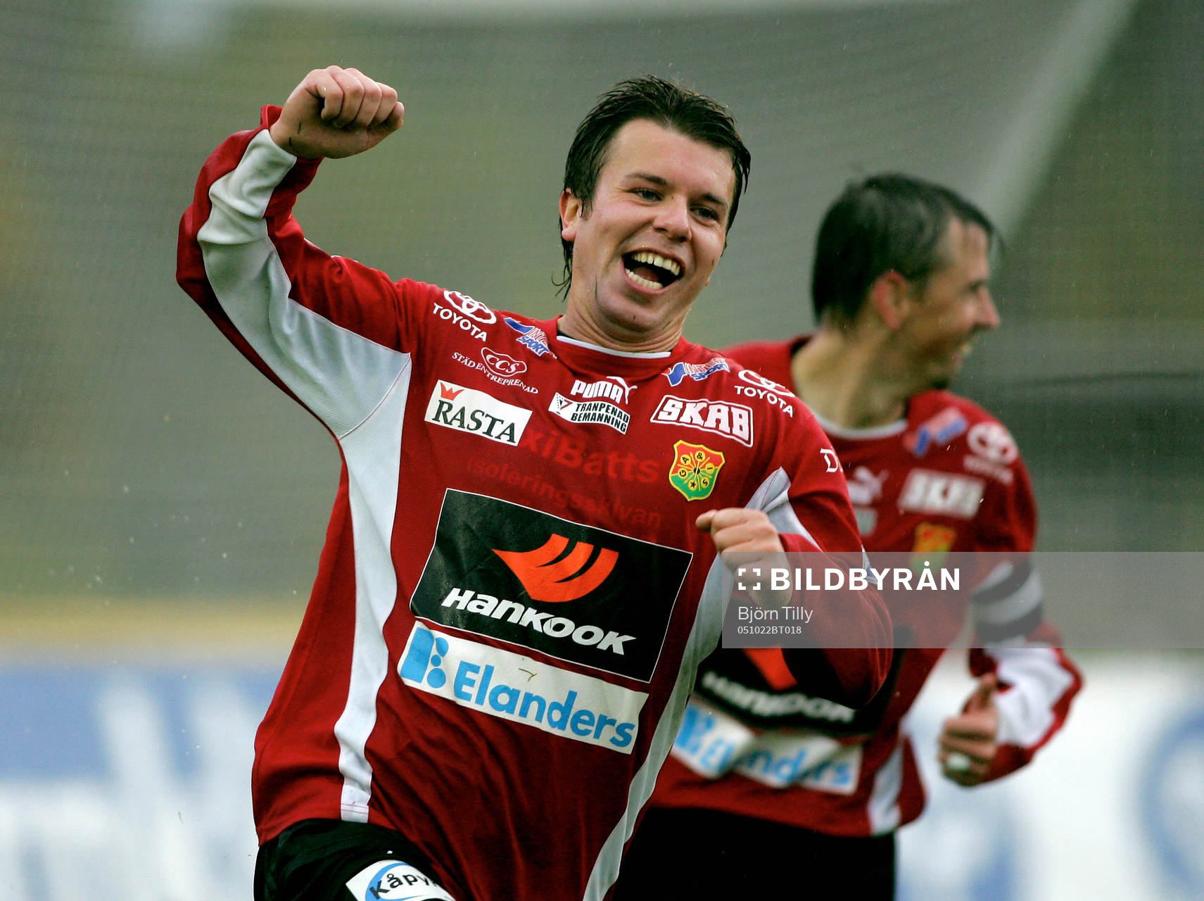  Thomas Heed, Gais, jubel efter 1-2.