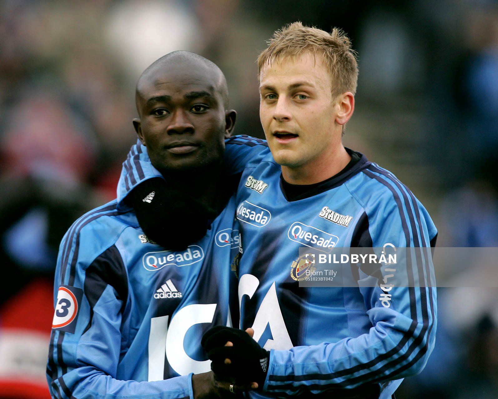 Djurgården Svenska Mästare. Jones Kusi Asare och Daniel