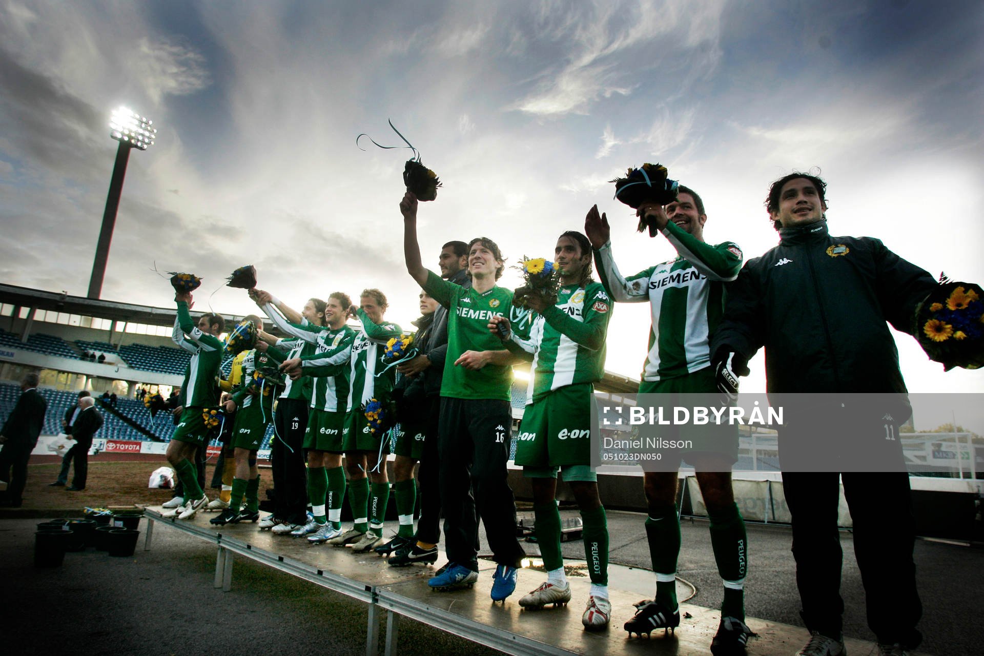 Hammarby firade att de blev fyra i allsvenskan o kom till