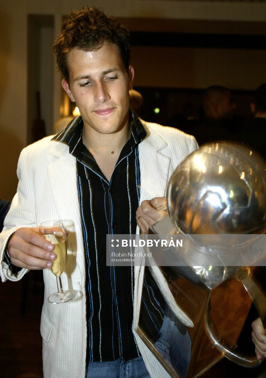 Tobias Hysén med pokal