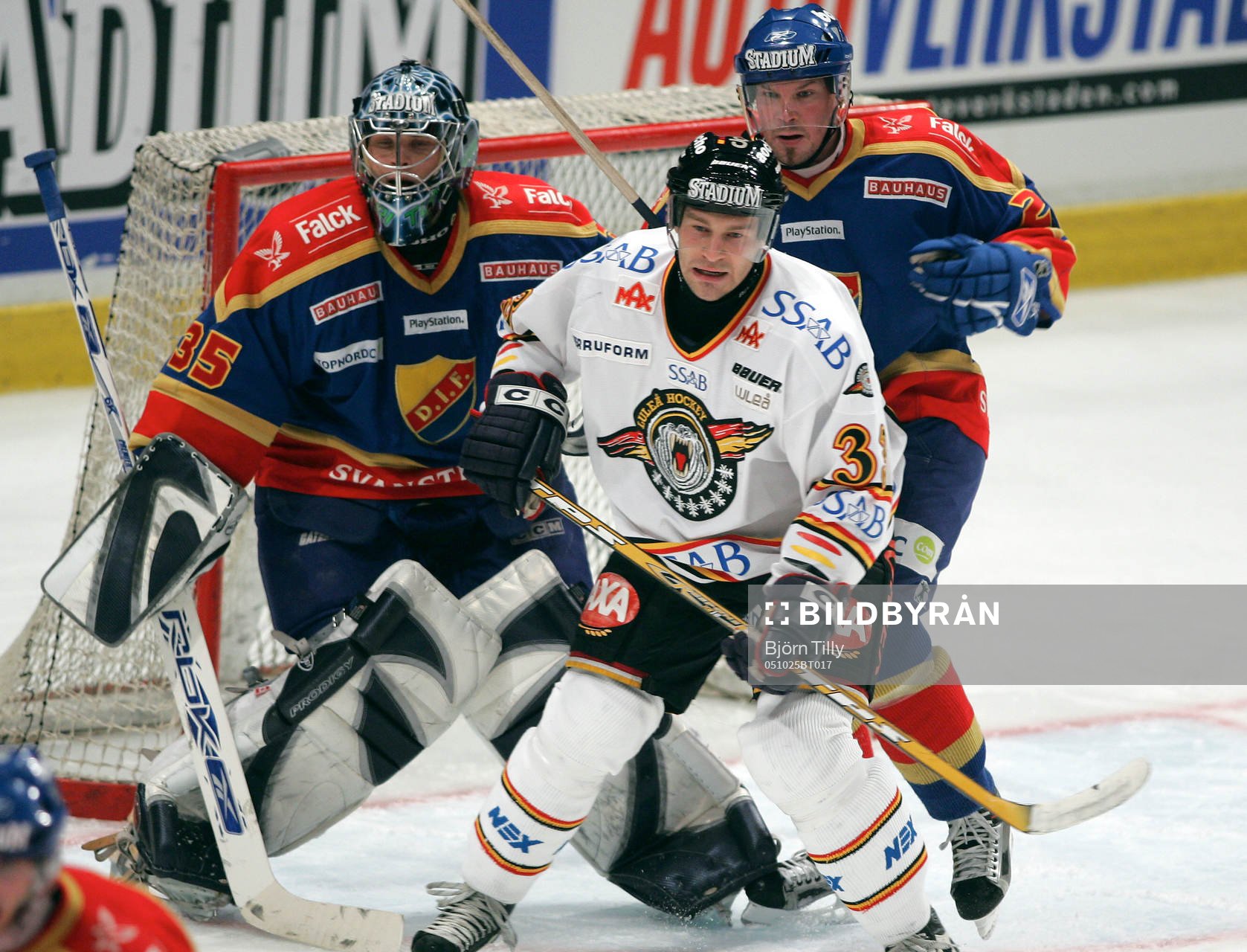 Teemu Lasila, målvakt, Djurgården och Vladimir Orszagh,