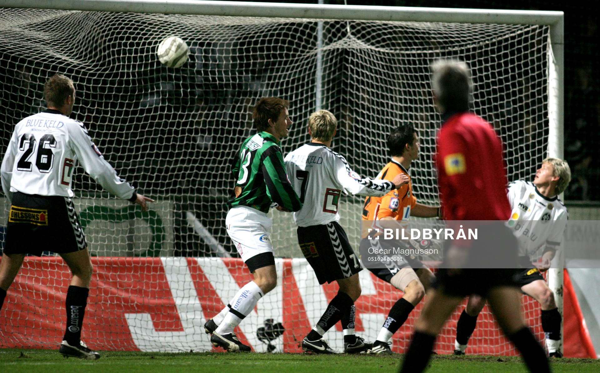  Fredrik Lundgren, Gais, gör 1-0.