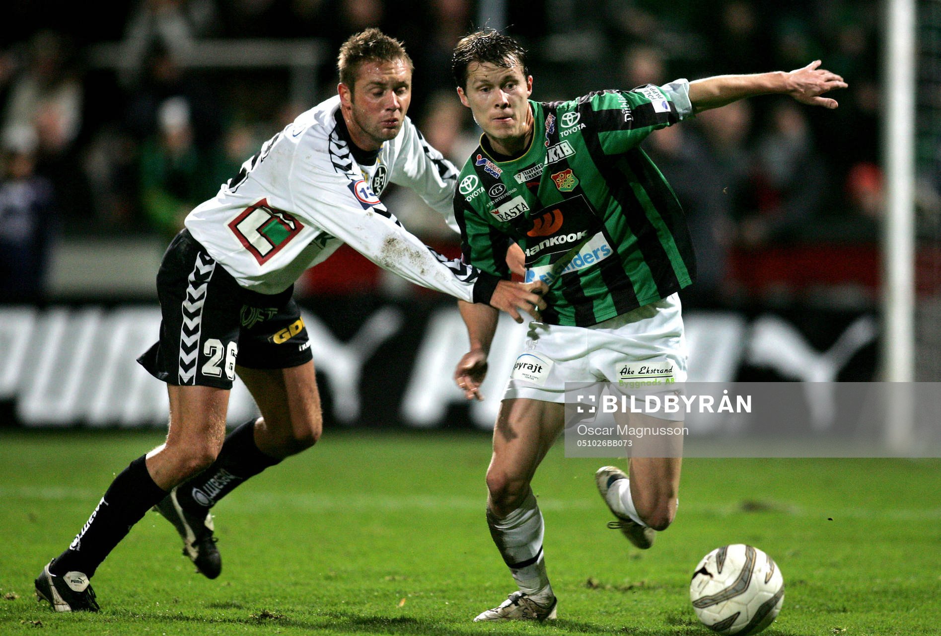  Morten Avnskjold, Landskrona och Fredrik Lundgren, Gais.