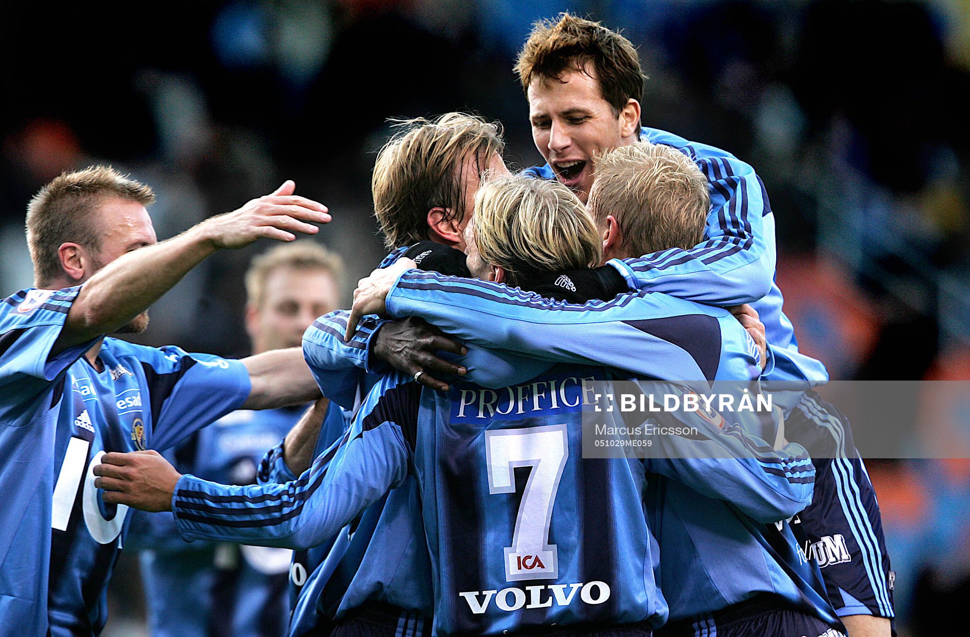  Tobias Hysén jubel med sitt Djurgården