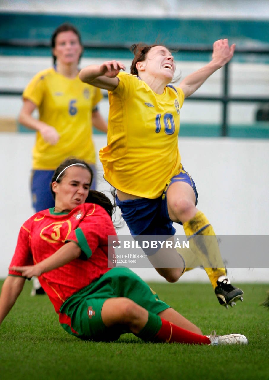 Hanna Ljungberg, Sverige fälls av Raquel Pessoa, Portugal