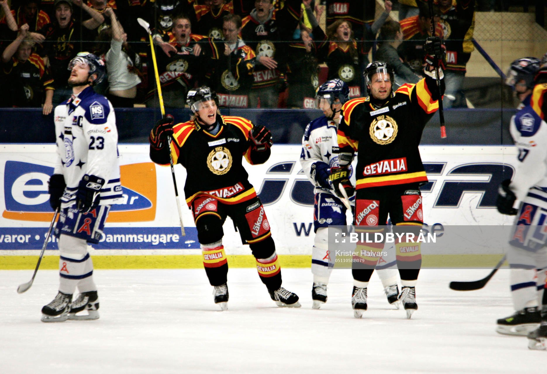0-1 Mikael Wahlberg, Brynäs, jubel