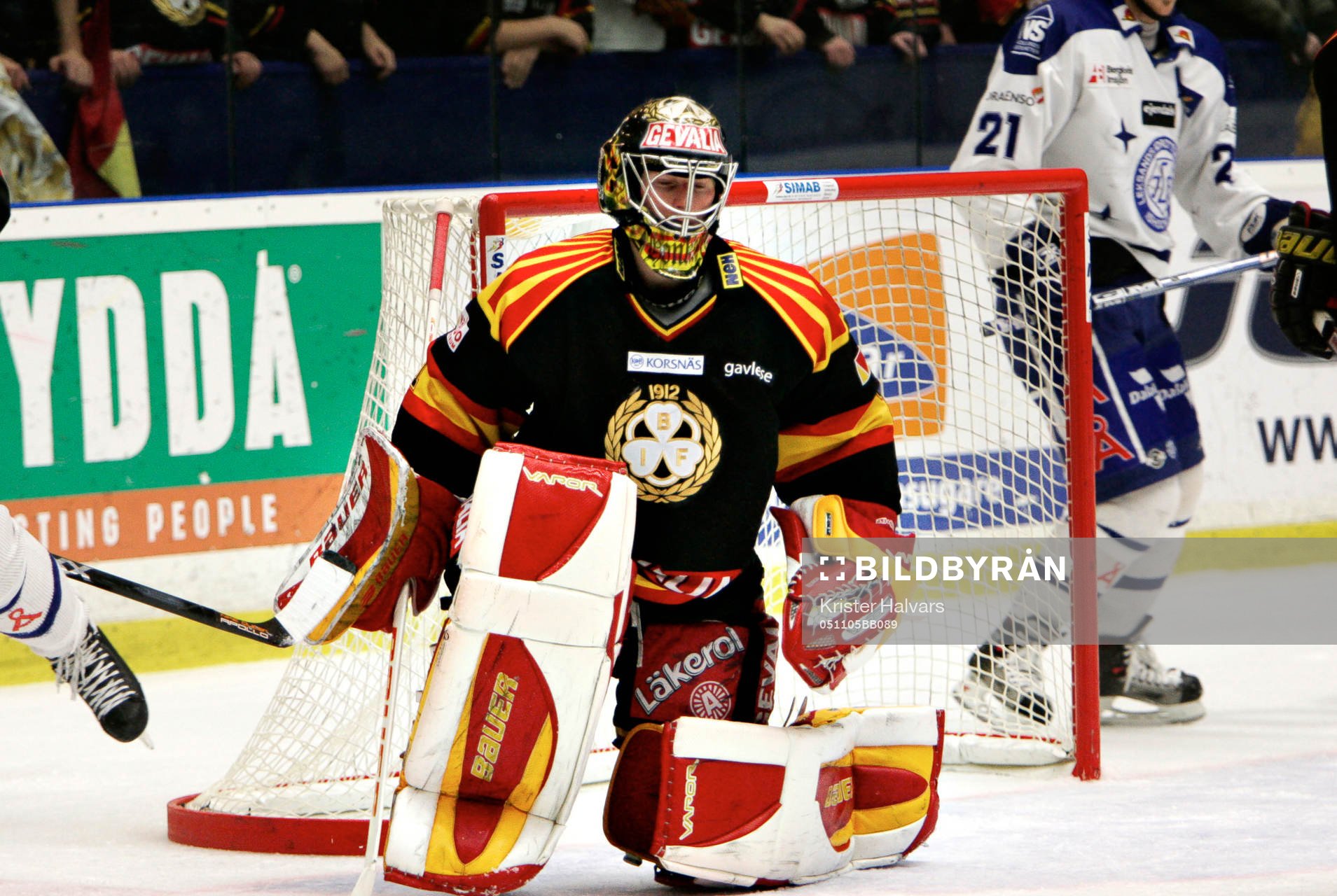 Johan Holmqvist, målvakt, Brynäs hade en tung dag
