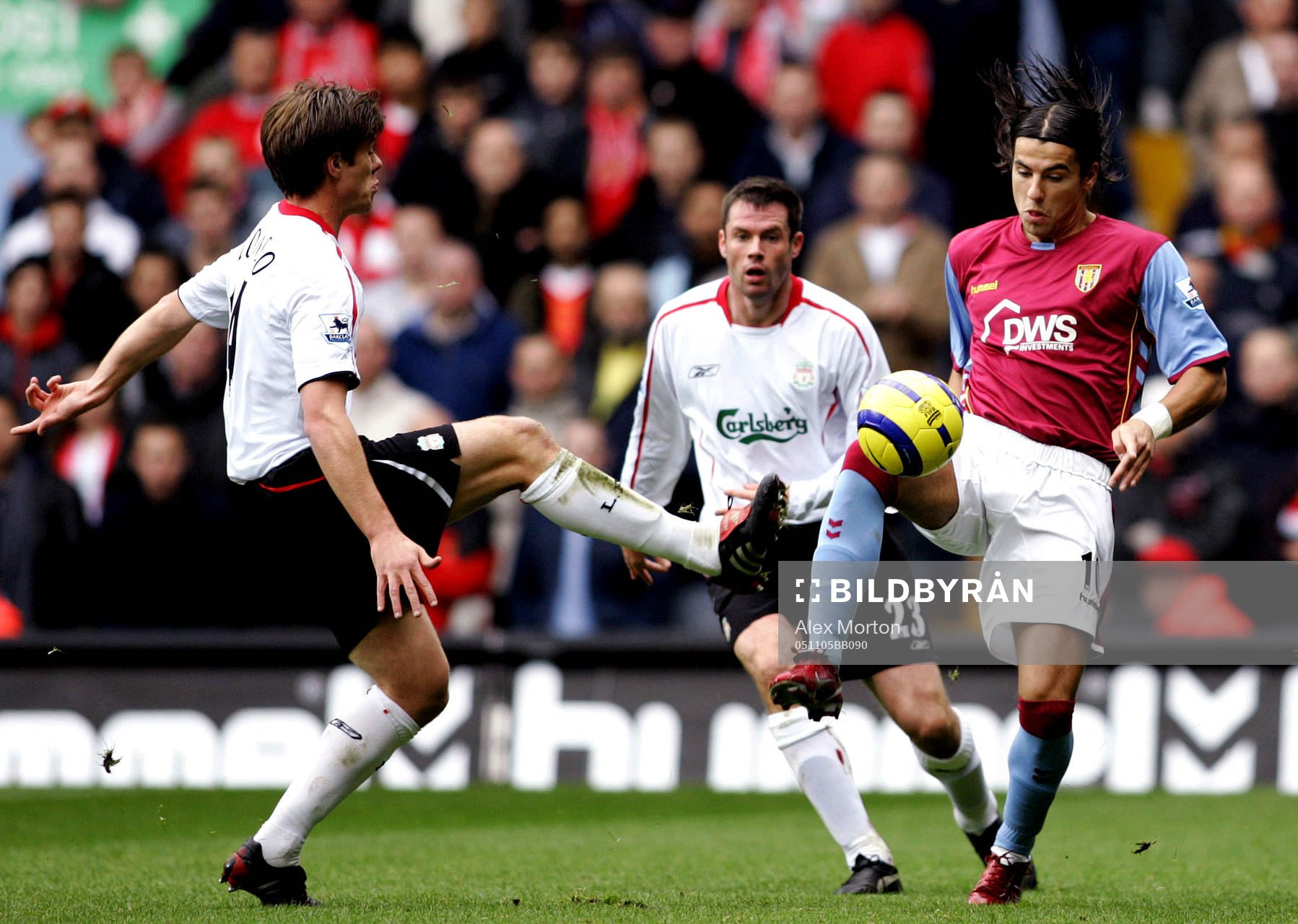 Milan Baros, Aston Villa och  Xabi Alonso, Liverpool