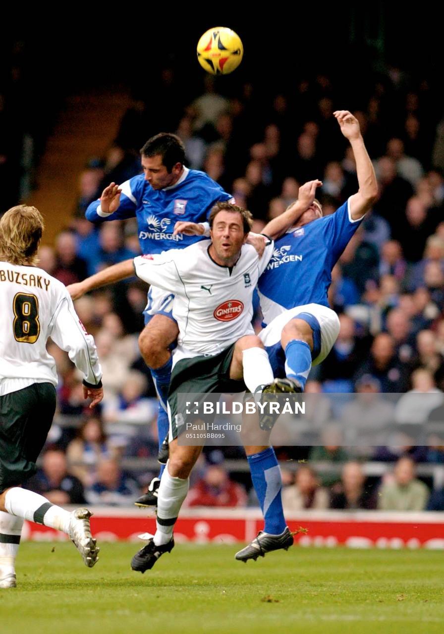 Jay McEveley och Kevin Horlock, Ipswich och Micky Evans,