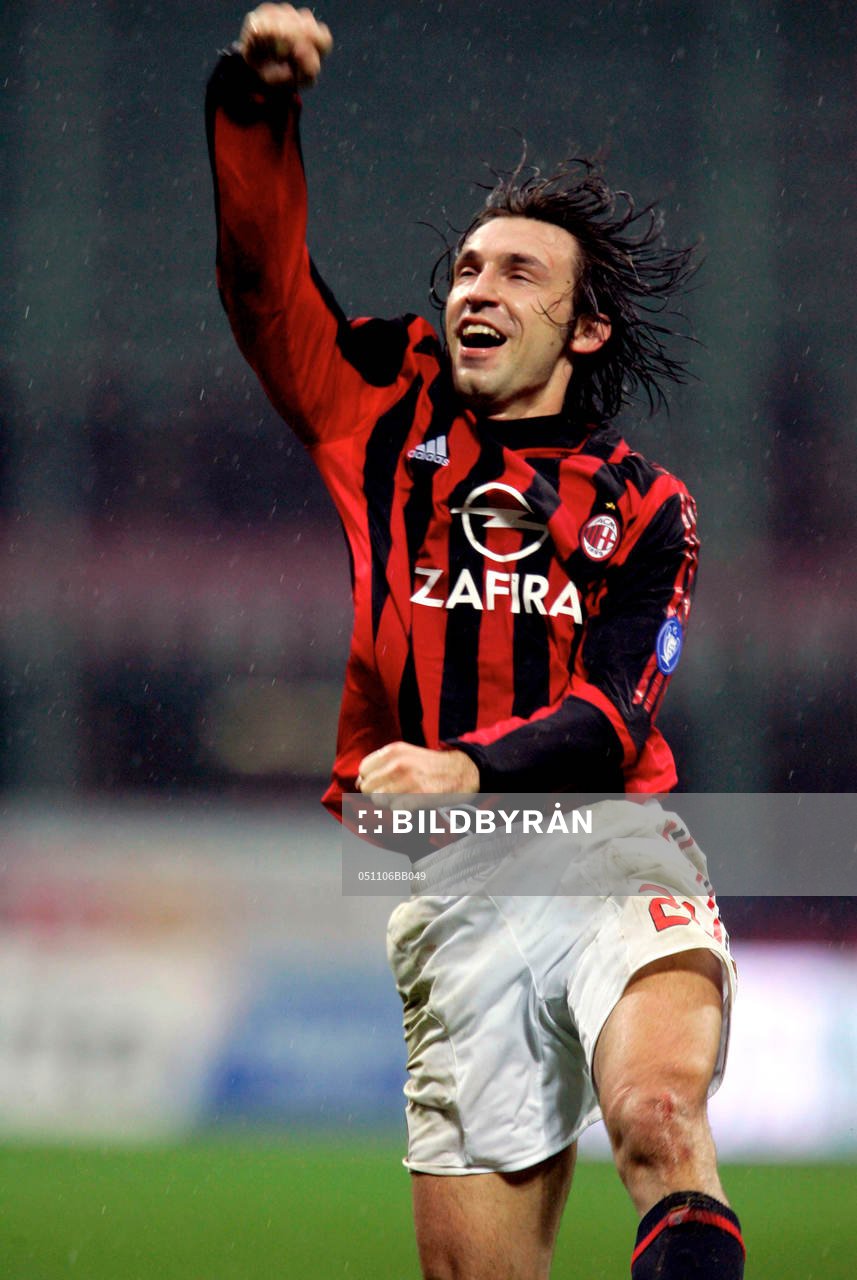 Pirlo, Milan, jubel