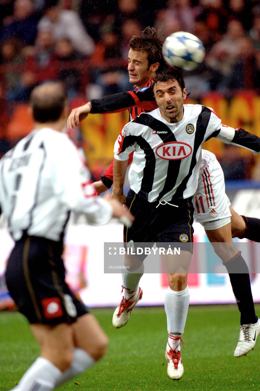  Bertotto, Udinese och Gilardino, Milan. Nickduell.