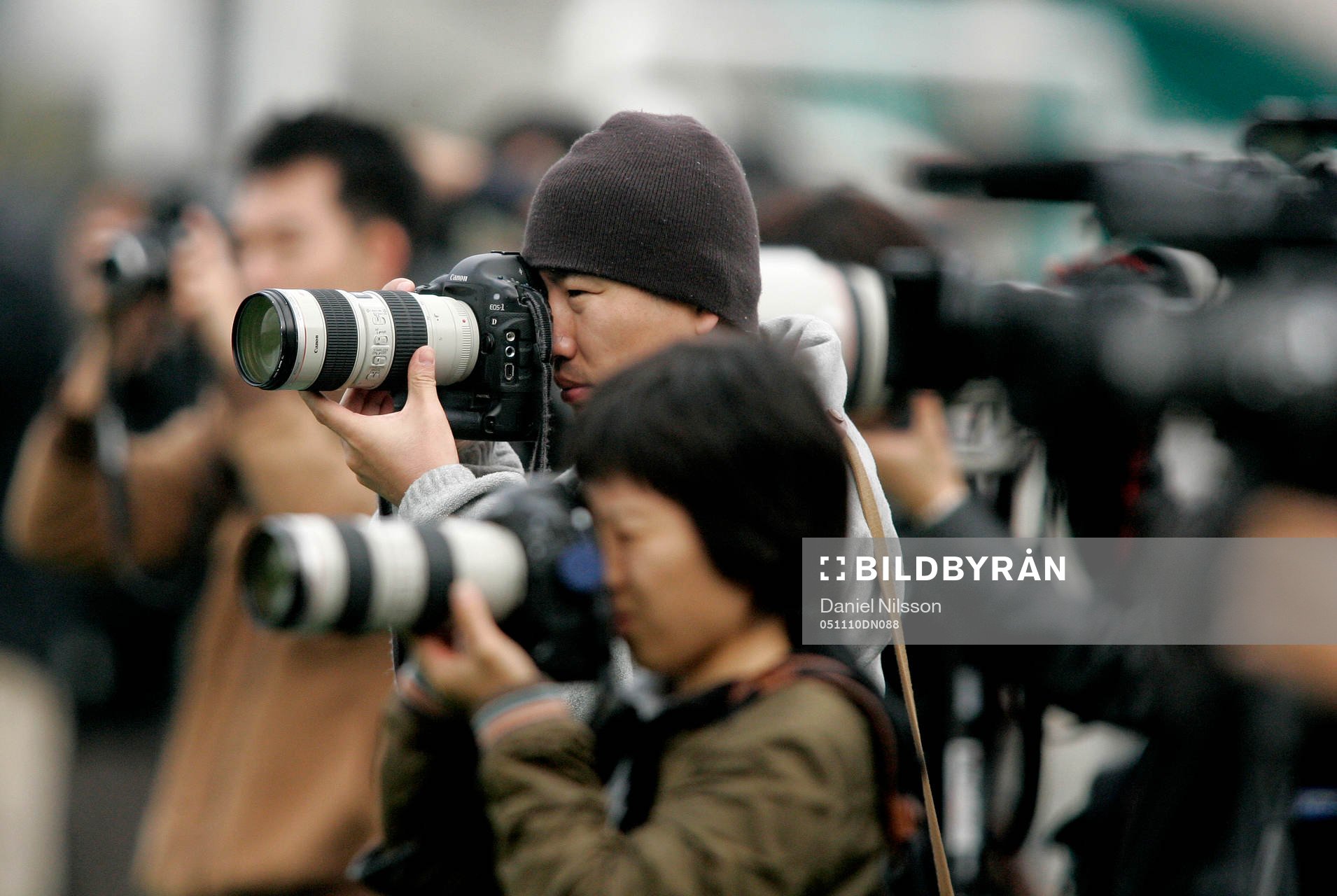 Sydkorea träning. Press, fotograf, pressfotografer