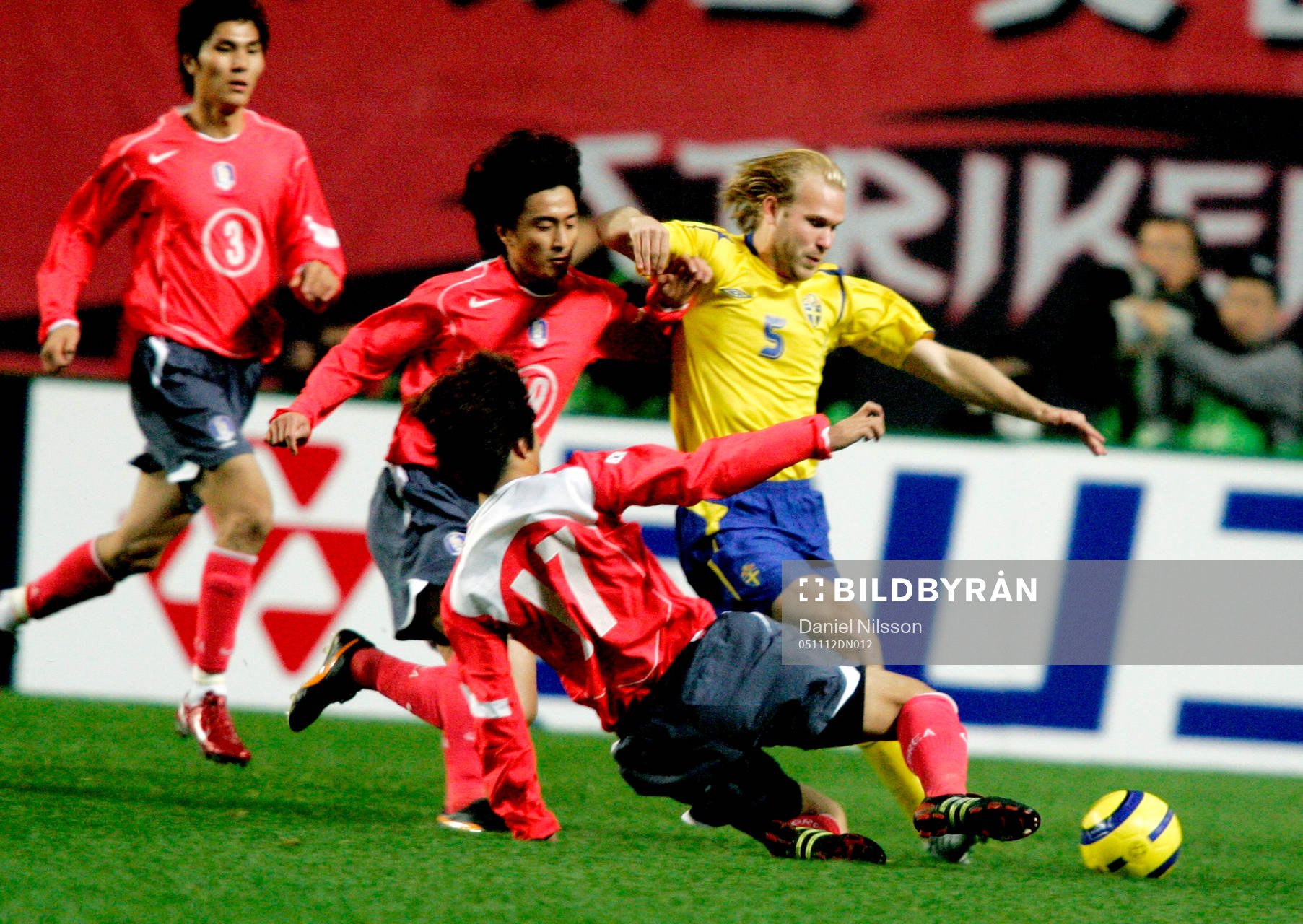  Mikael Dorsin, Sverige och Dong Jin Kim (3) Hwan Jung Ahn (19) och Ho Lee, (17) Sydkorea.