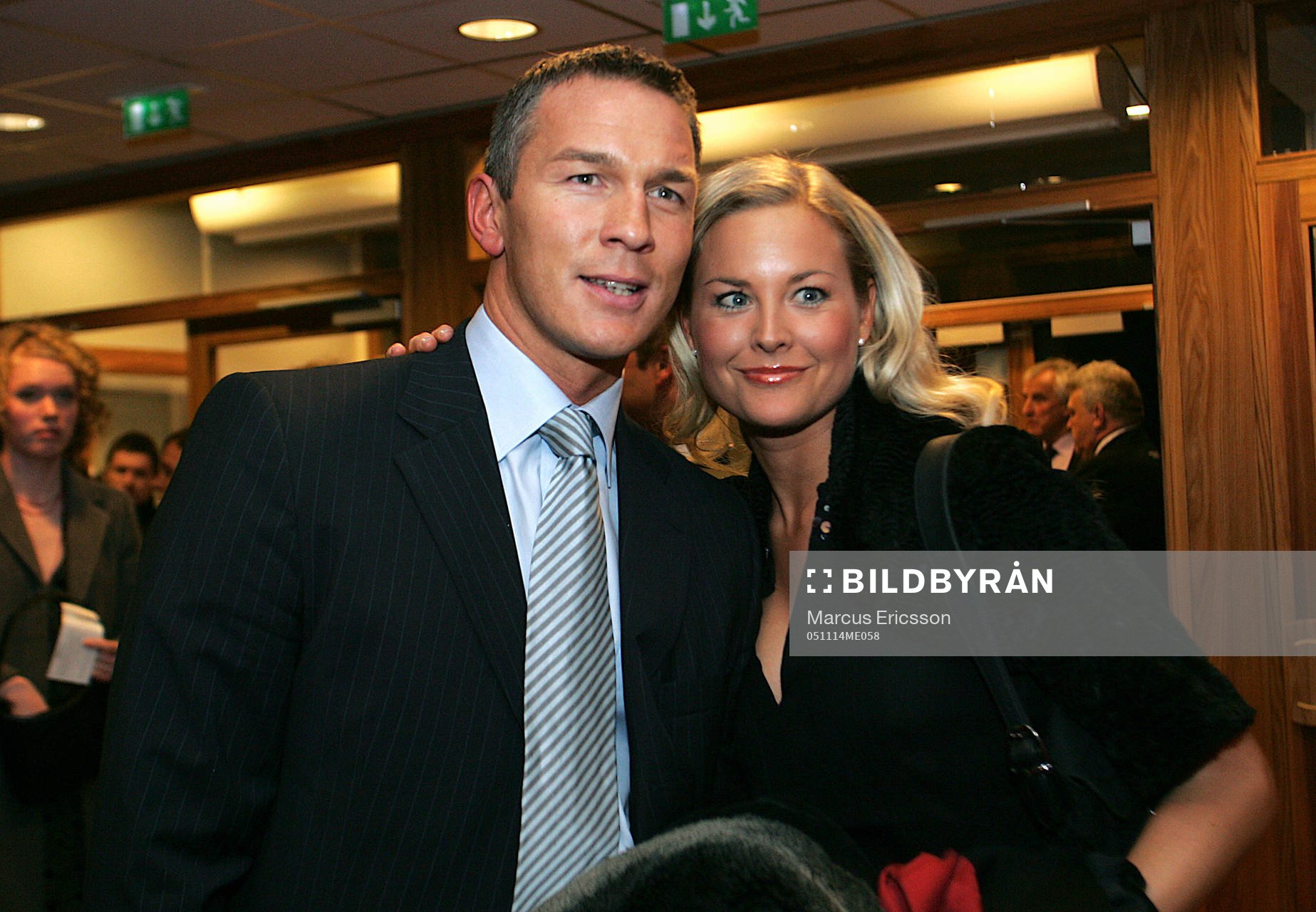 Patrik Andersson med fru Johanna