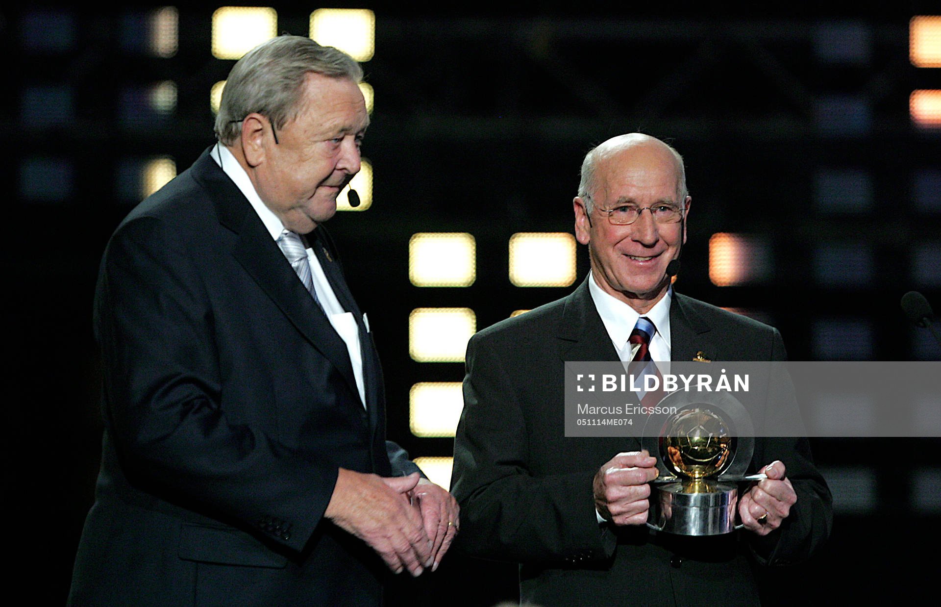 Lennart Johansson, Ordförande UEFA och Sir Bobby Charlton