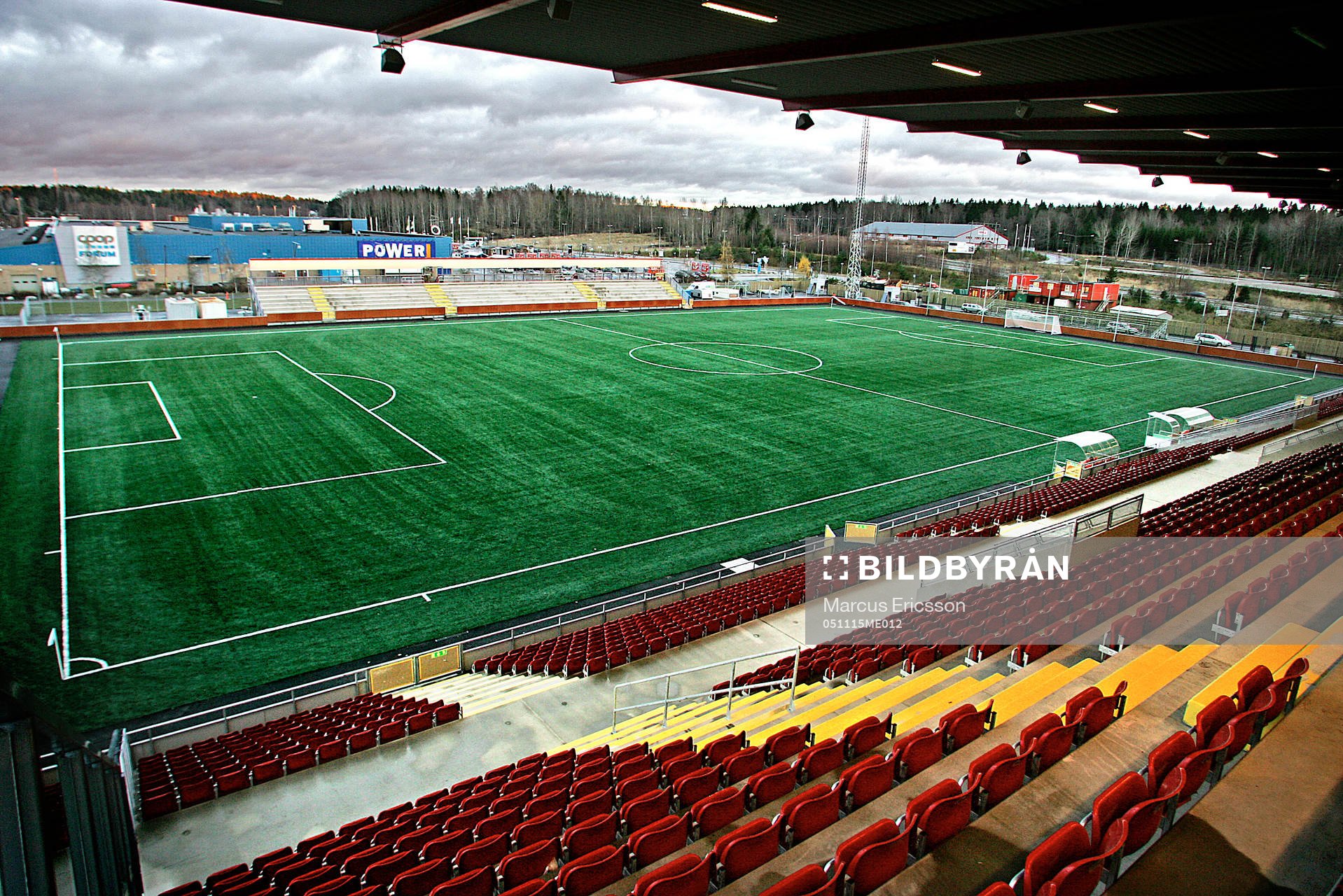 Södertälje Fotbollscenter. Fotbollsplan