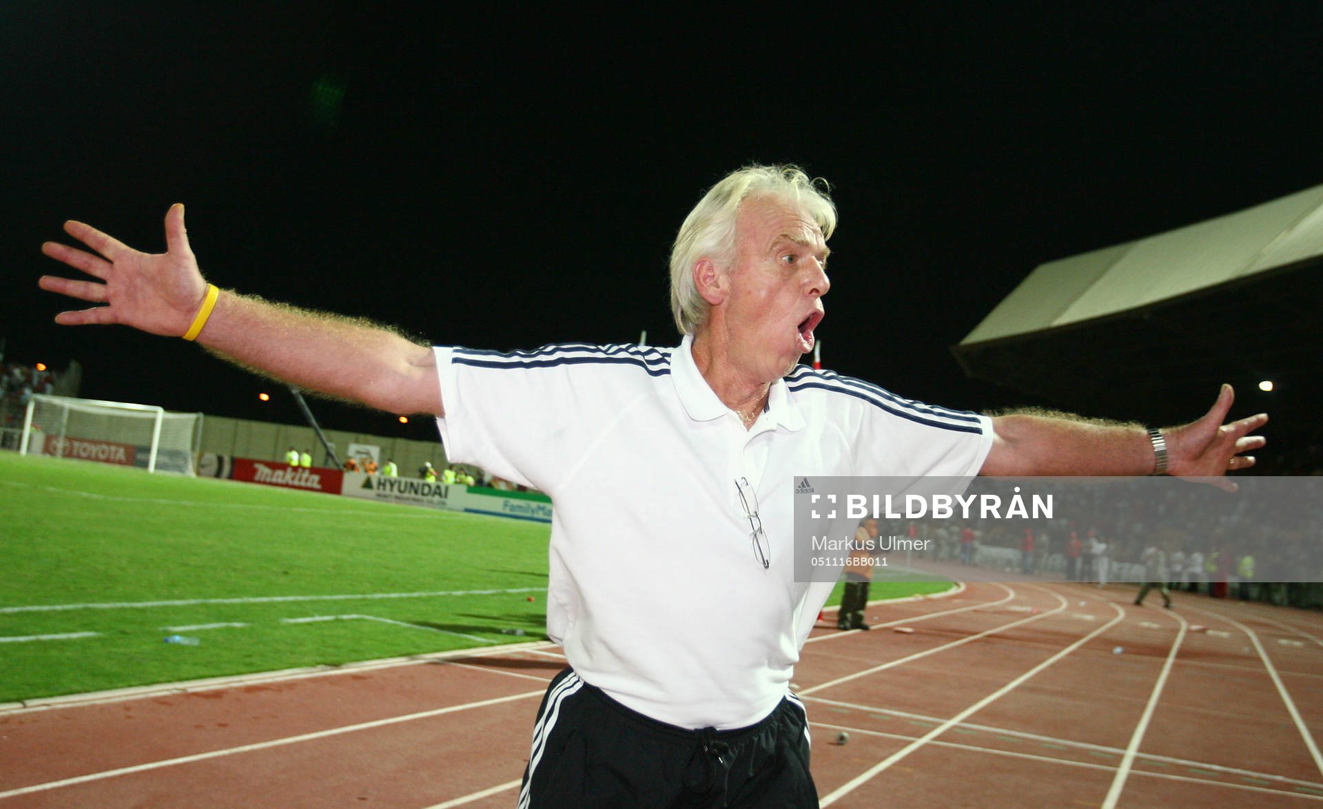 Leo Beenhakker, förbundskapten, Trindad Tobago, jubel.