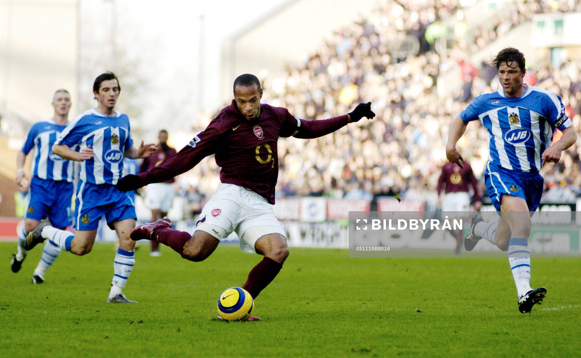Fotboll, Premier League, Wigan - Arsenal