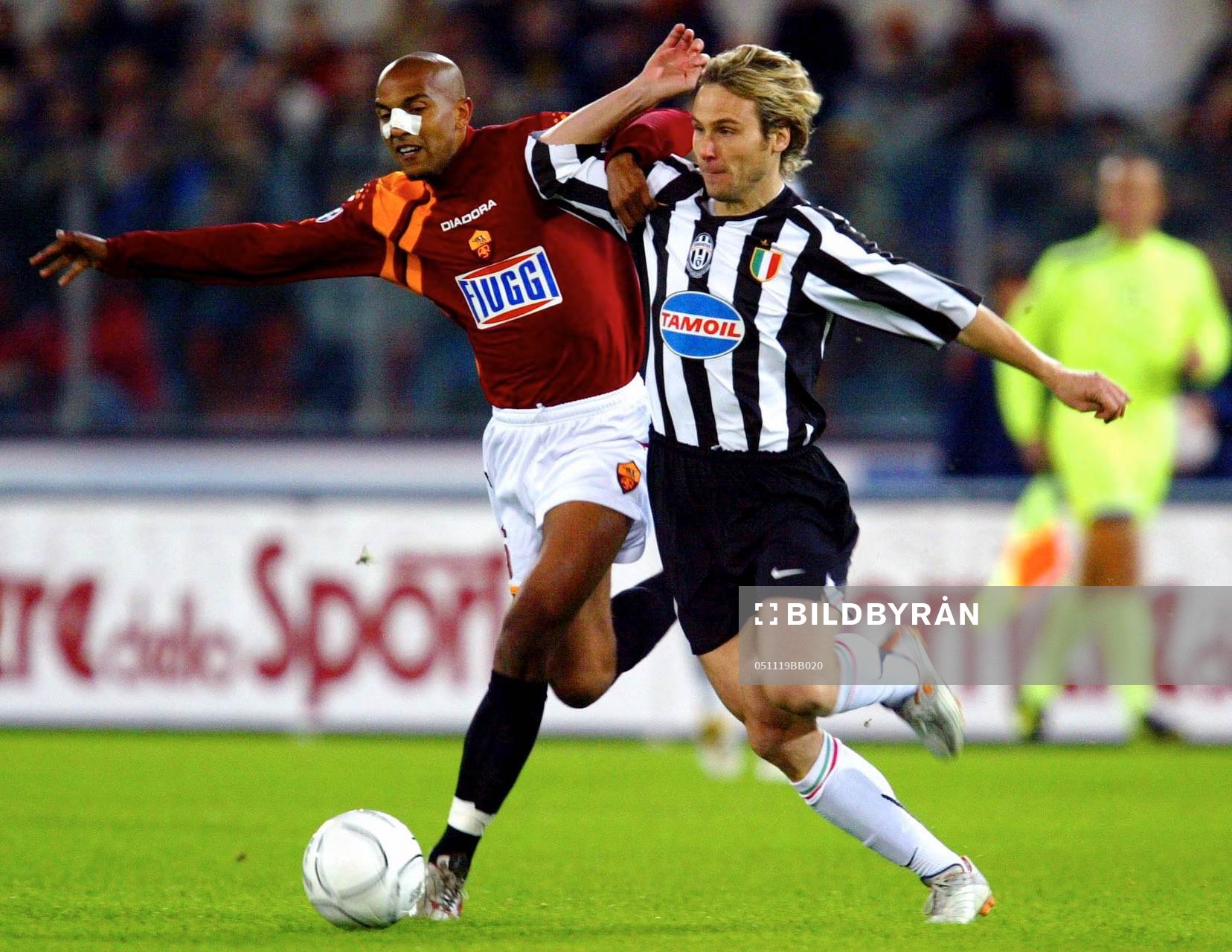 Pavel Nedved och Olivier Dacourt, Roma