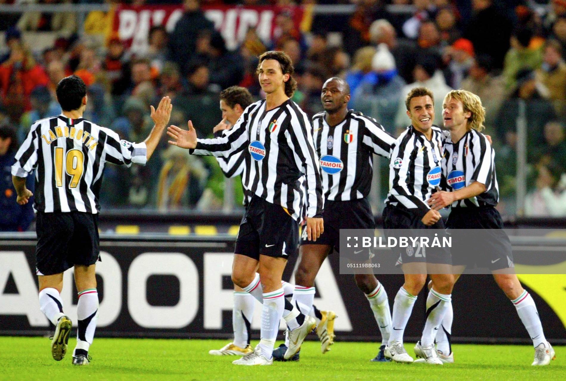 Pavel Nedved, Gianluca Zambrotta, Giorgio Chiellini, Zlatan