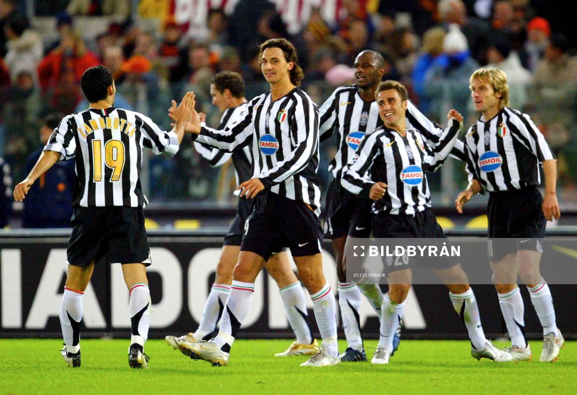 Pavel Nedved, Gianluca Zambrotta, Giorgio Chiellini, Zlatan