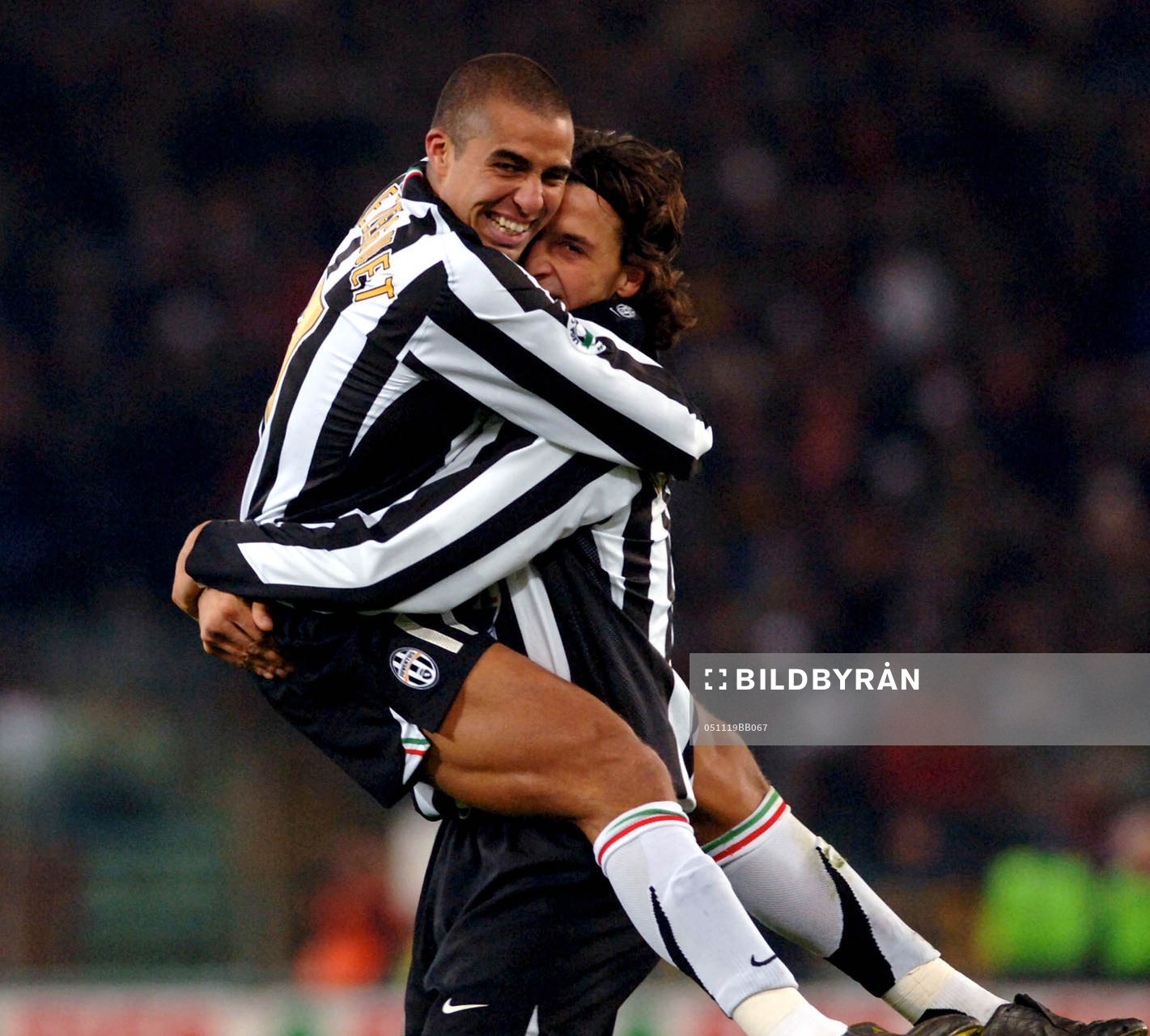  David Trezeguet och Zlatan Ibrahimovic, Juventus, jubel.