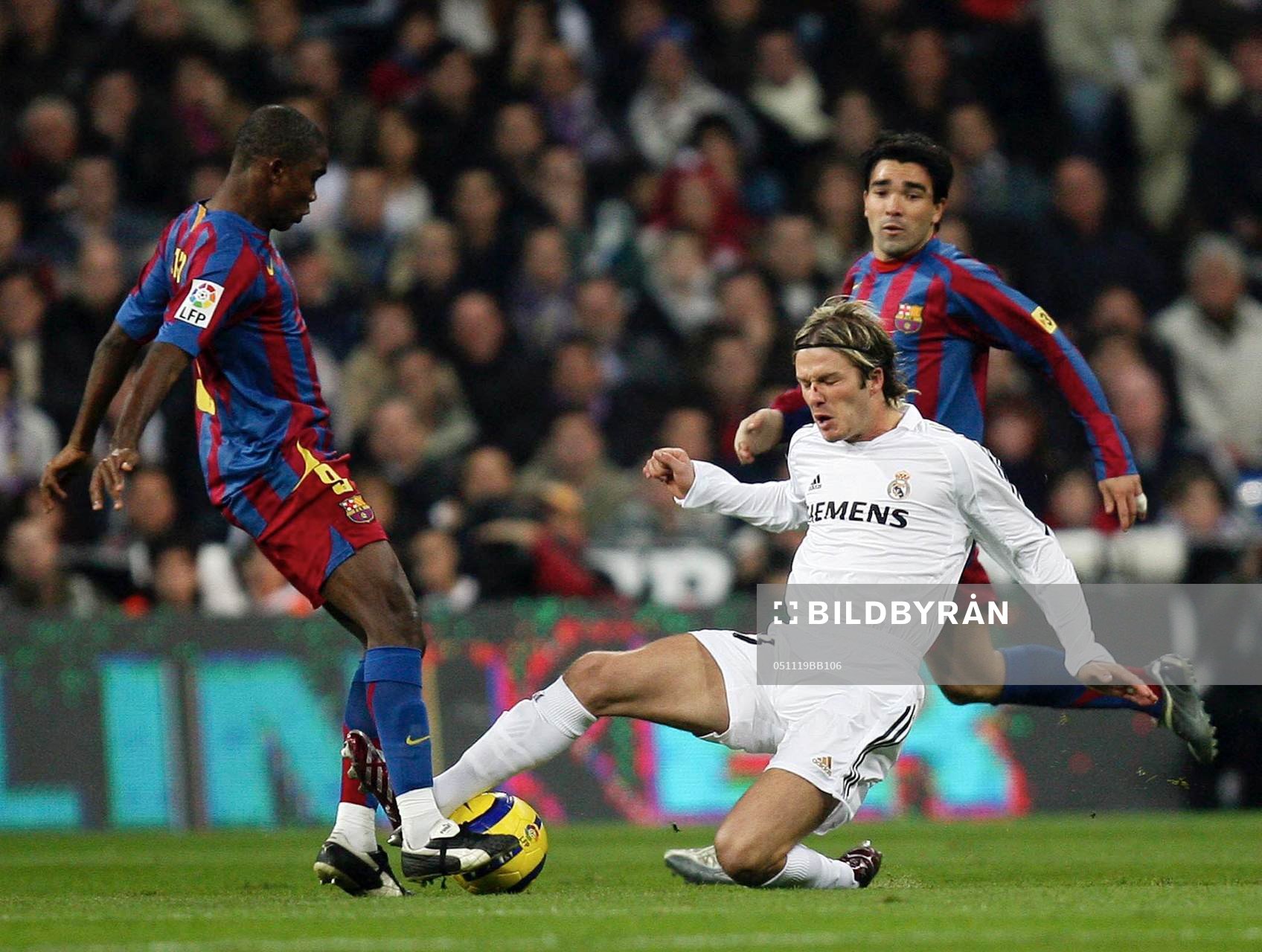 Samuel Eto'o och David Beckham