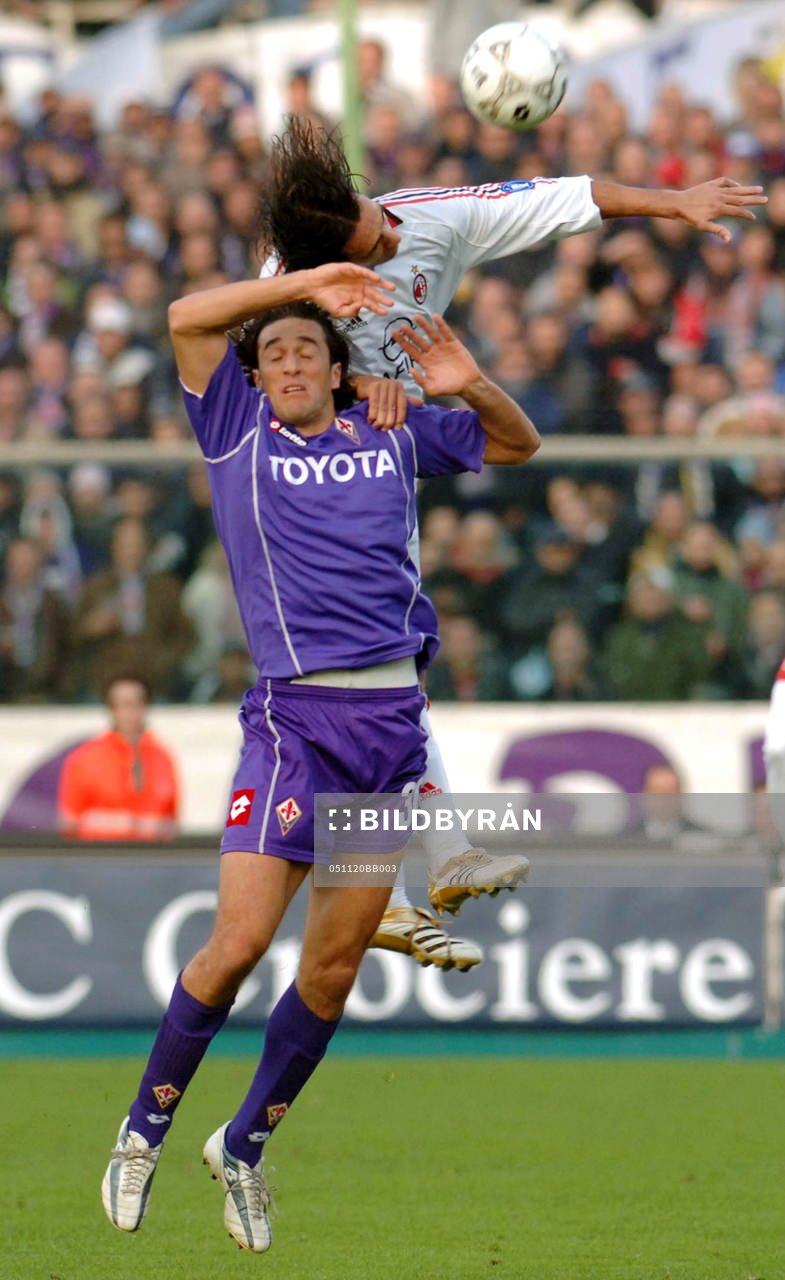 Luca Toni, Fiorentina, nickduell med Nesta, Milan