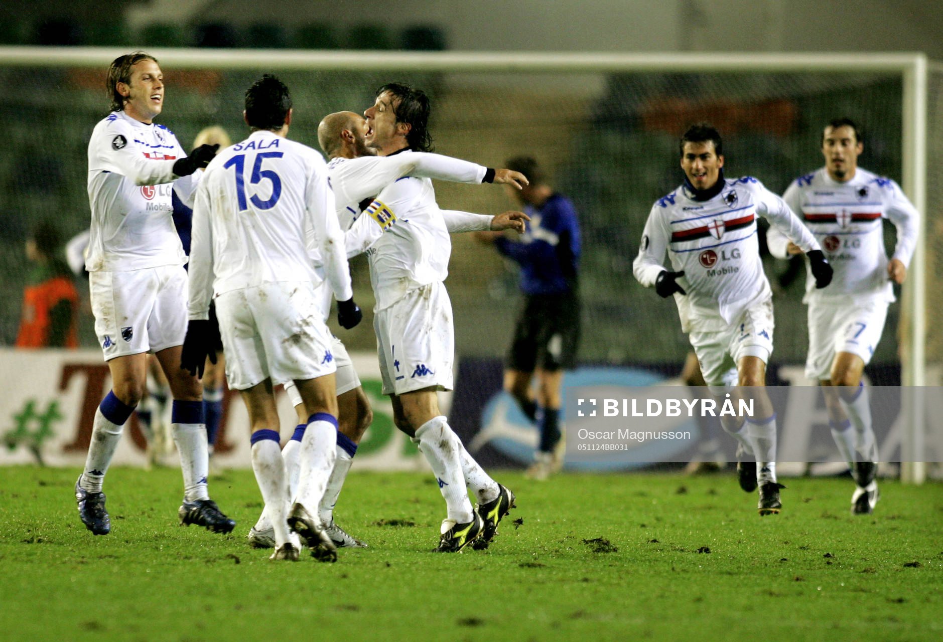 Sergio Volpi, Sampdoria gjorde 1-1