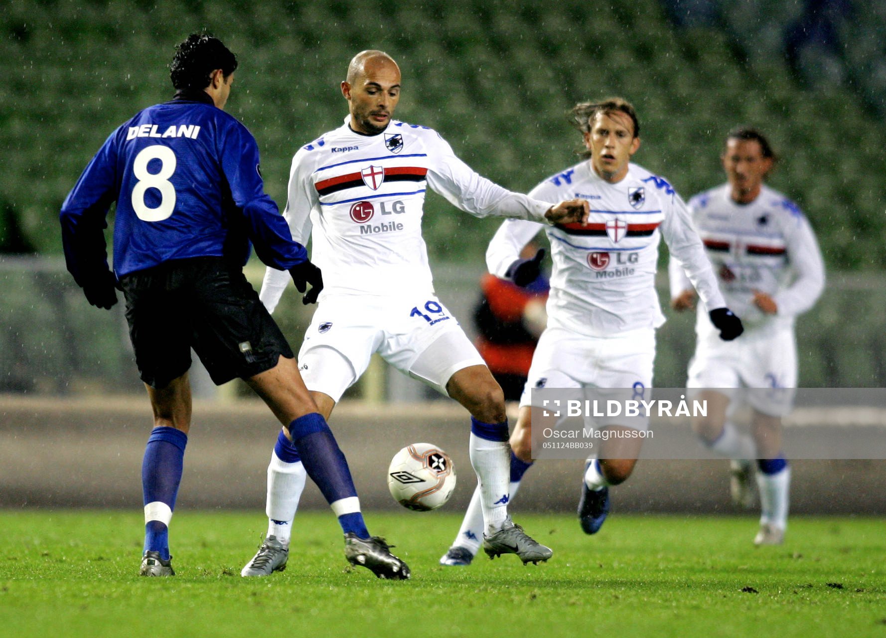 Eduardo Delani, Halmstad och Fransesco Flachi, Sampdoria