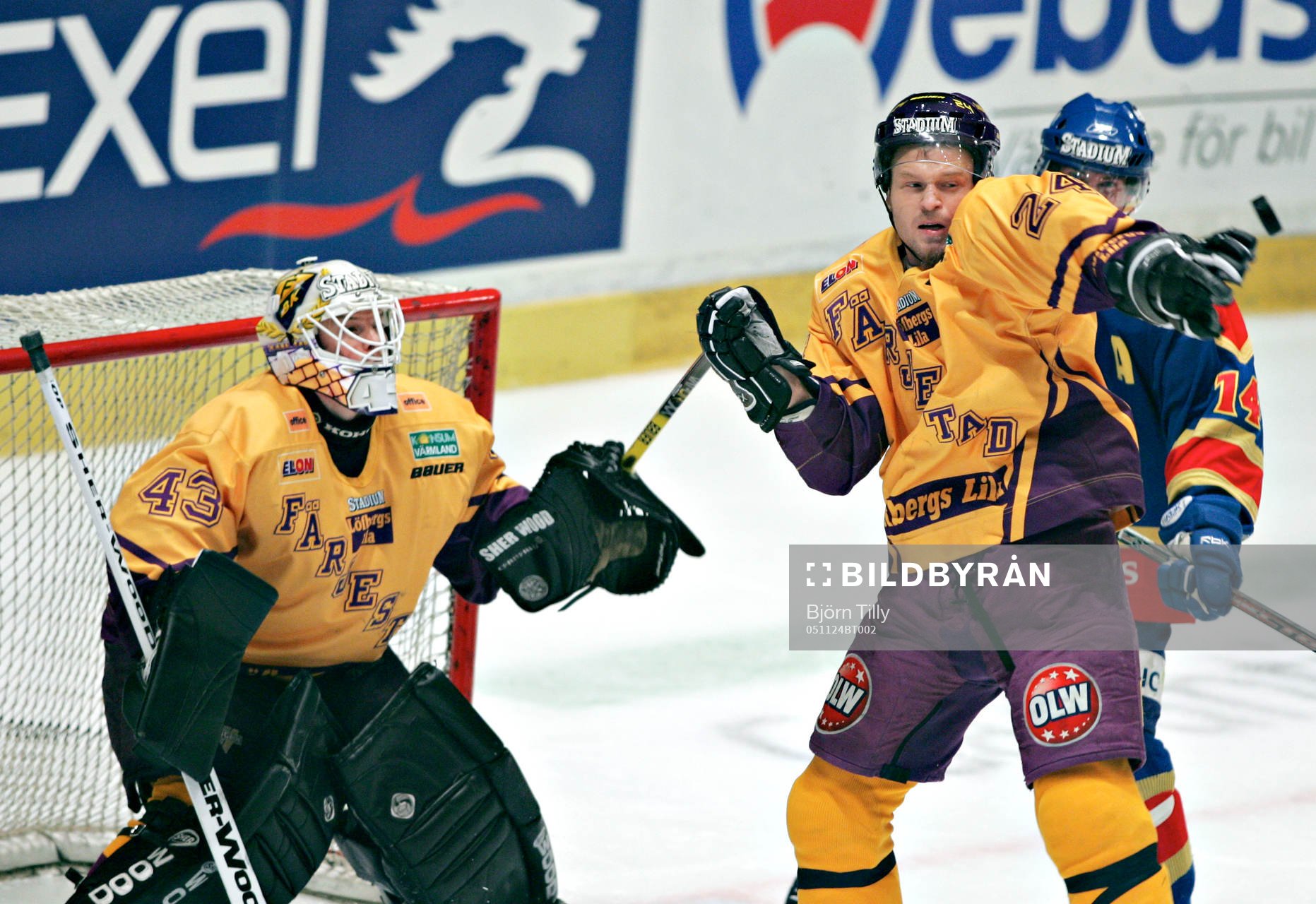 Daniel Henriksson, målvakt och Jonas Frögren Färjestad