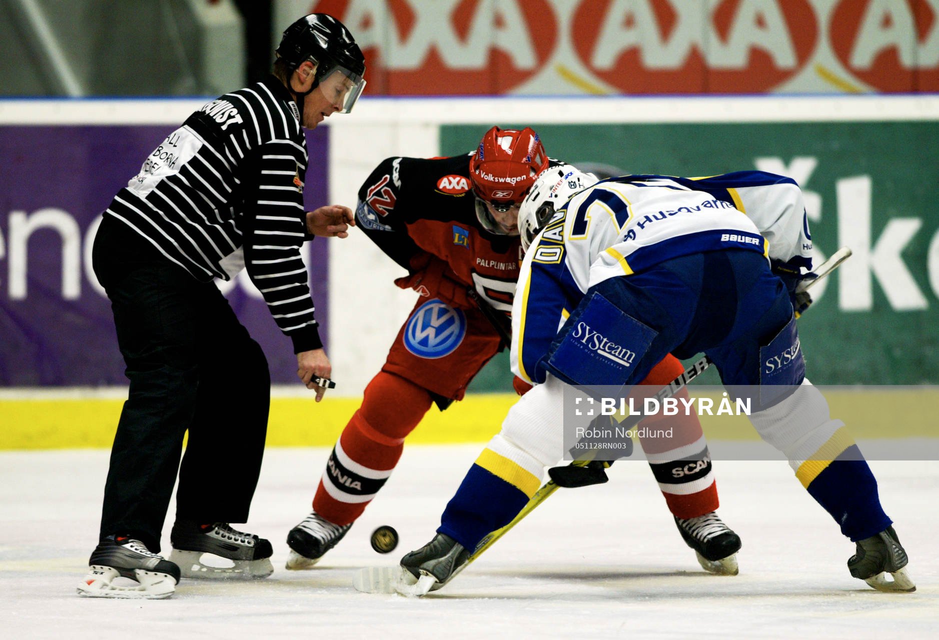 Johan Davidsson, HV71 och Justin Mapletoft, Södertälje