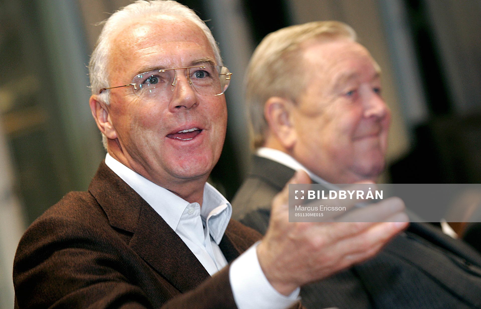 Franz Beckenbauer och Lennart Johansson