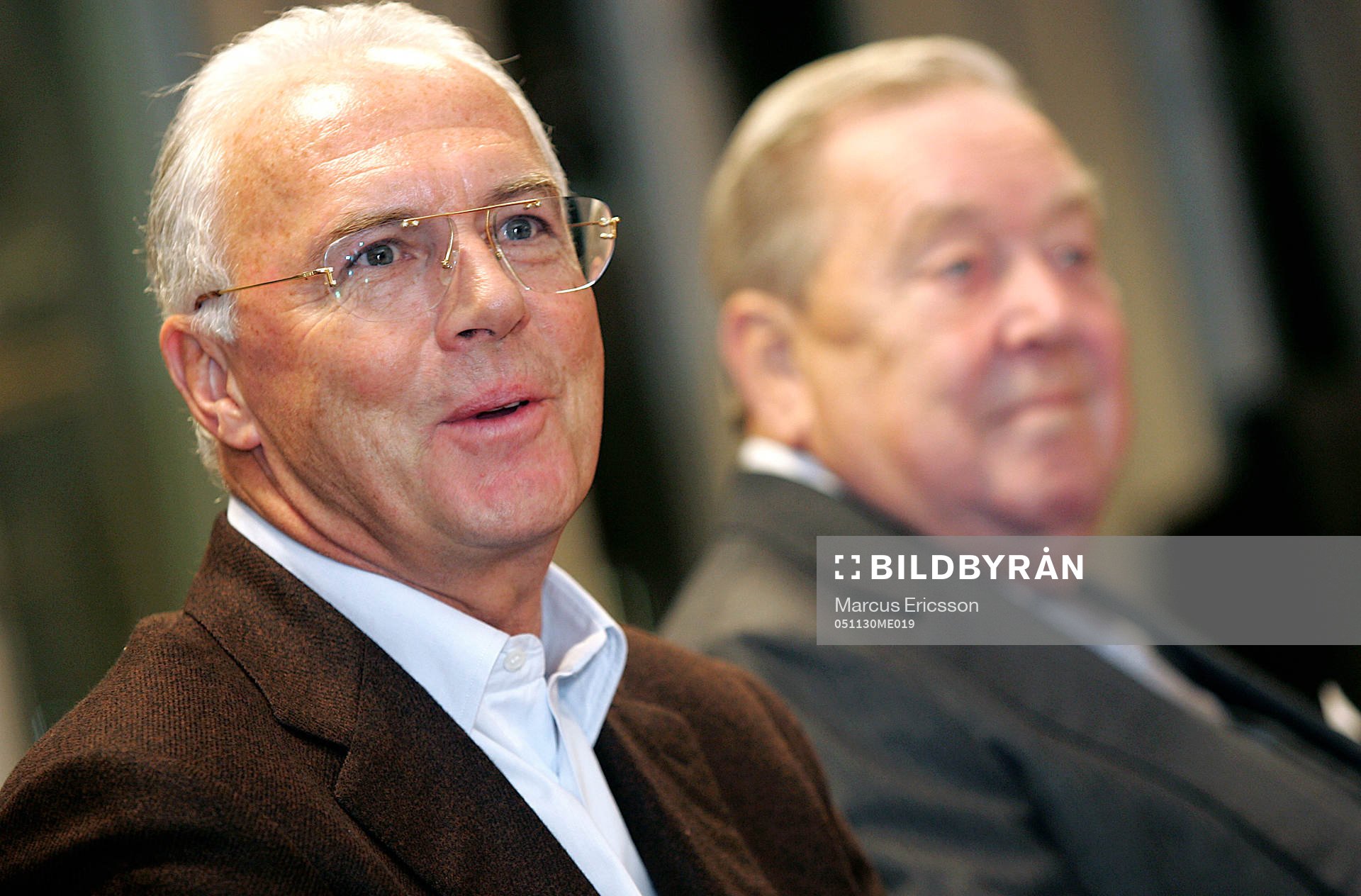Franz Beckenbauer och Lennart Johansson