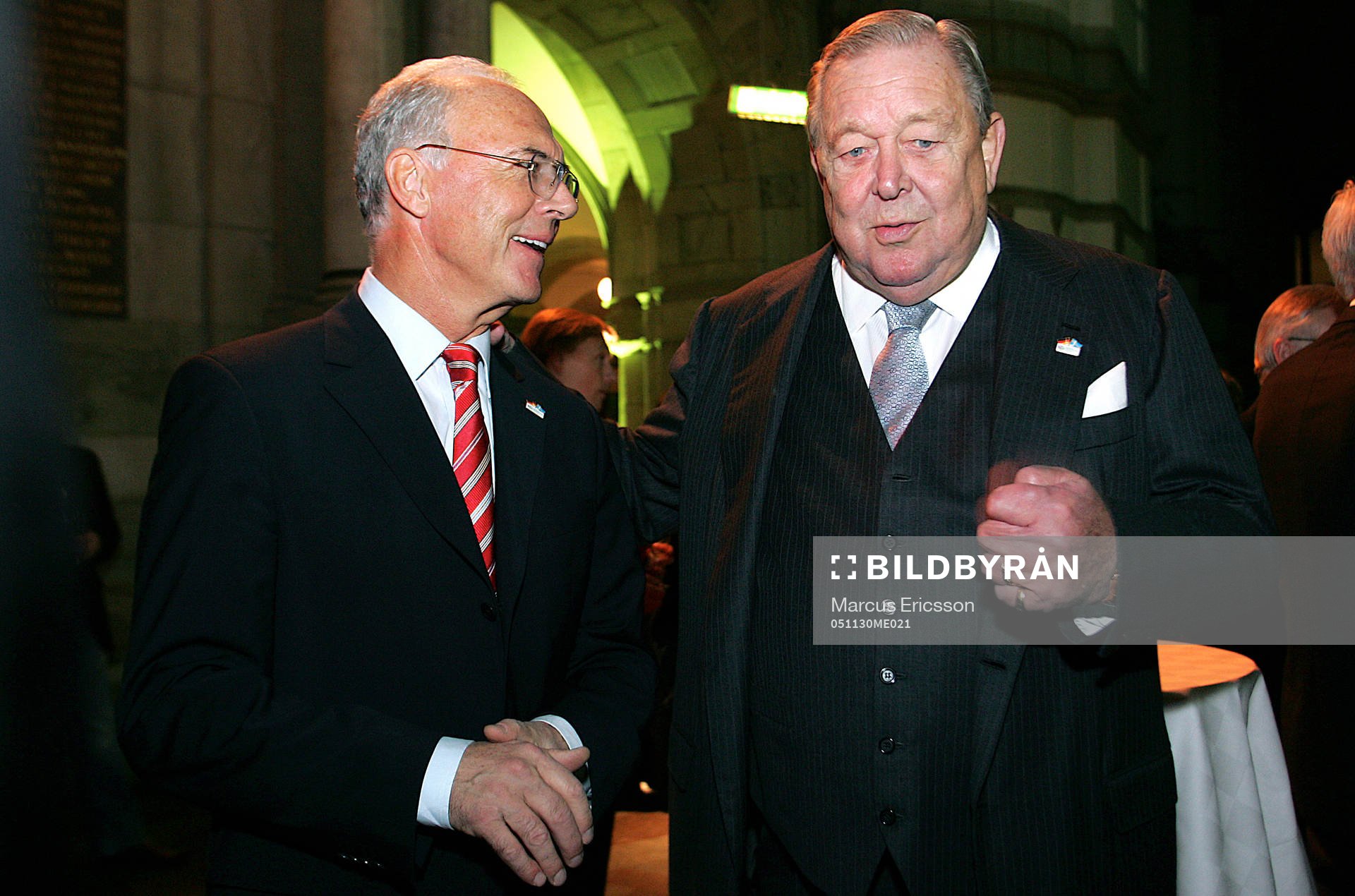 Franz Beckenbauer och Lennart Johansson