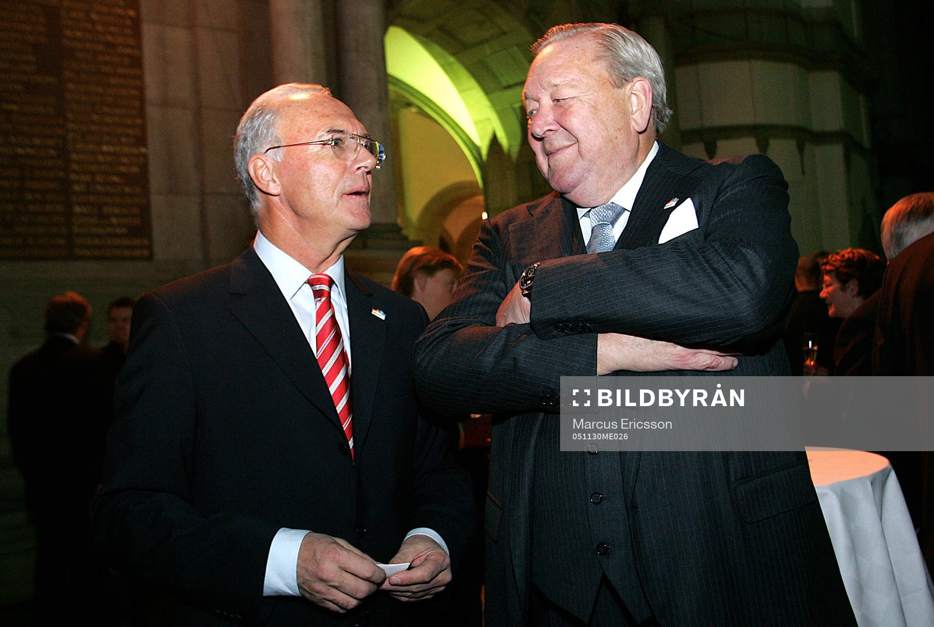 Franz Beckenbauer och Lennart Johansson