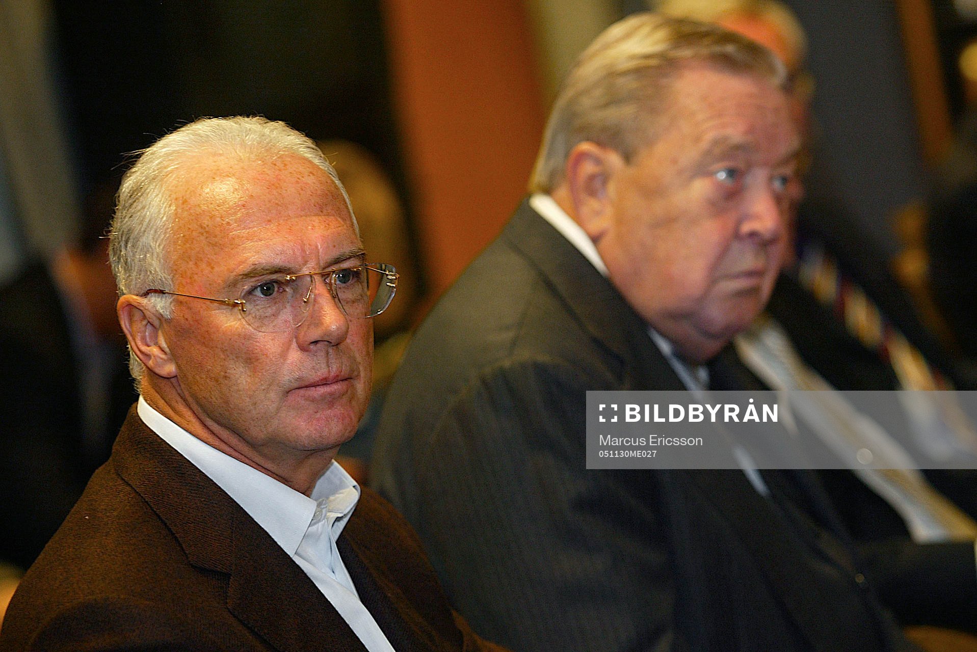 Franz Beckenbauer och Lennart Johansson