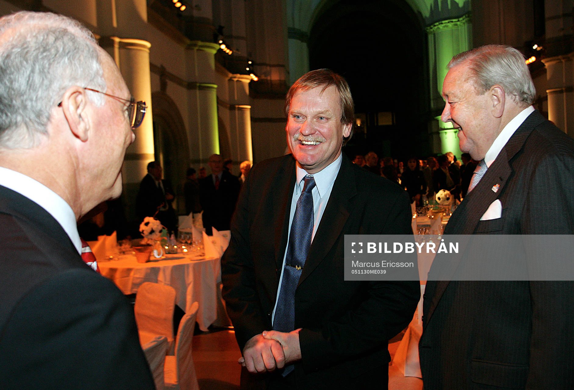 Ronnie Hellström, Franz Beckenbauer och Lennart Johansson
