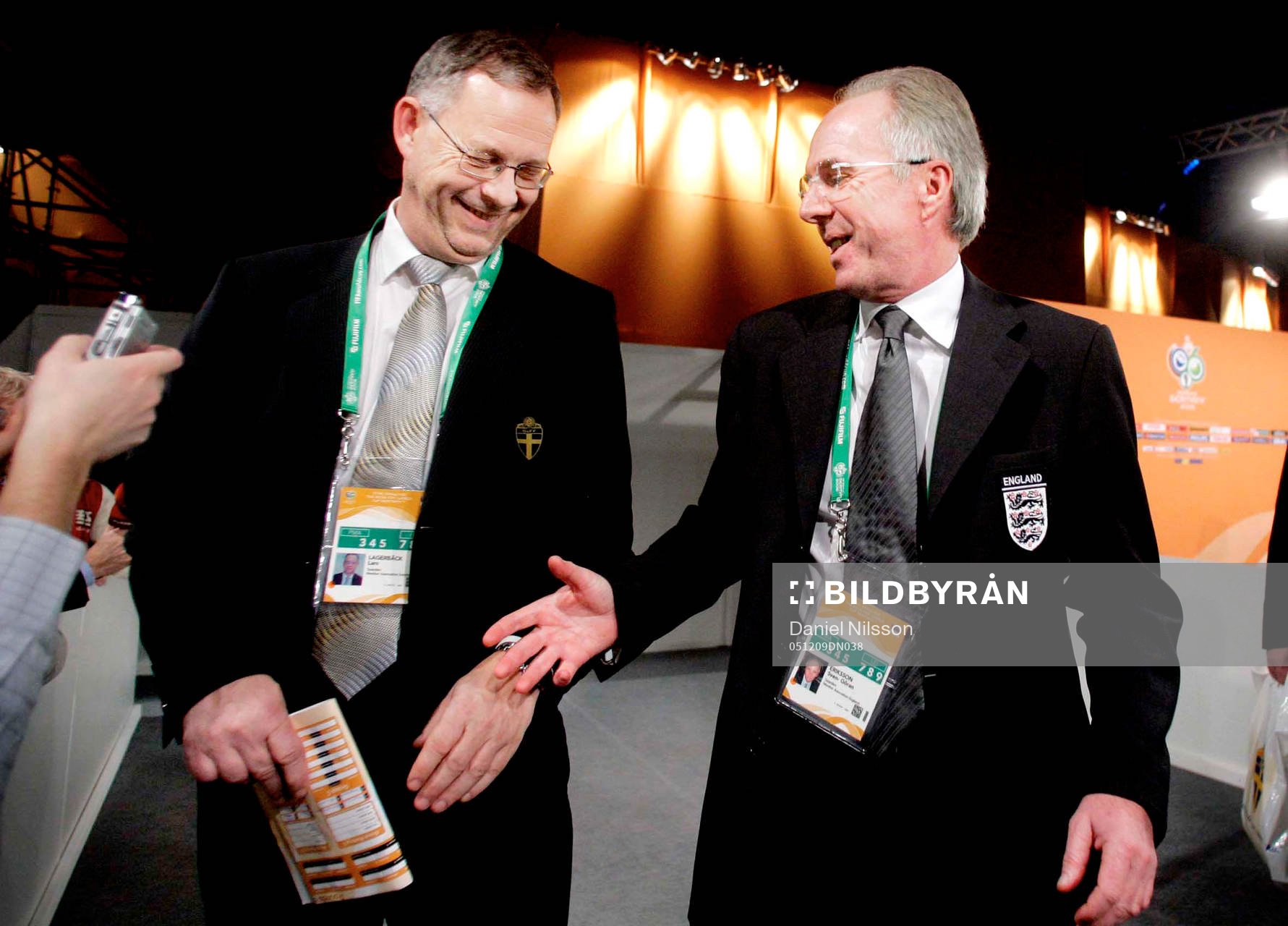 Lars Lagerbäck, förbundskapten Sverige och Sven-Göran