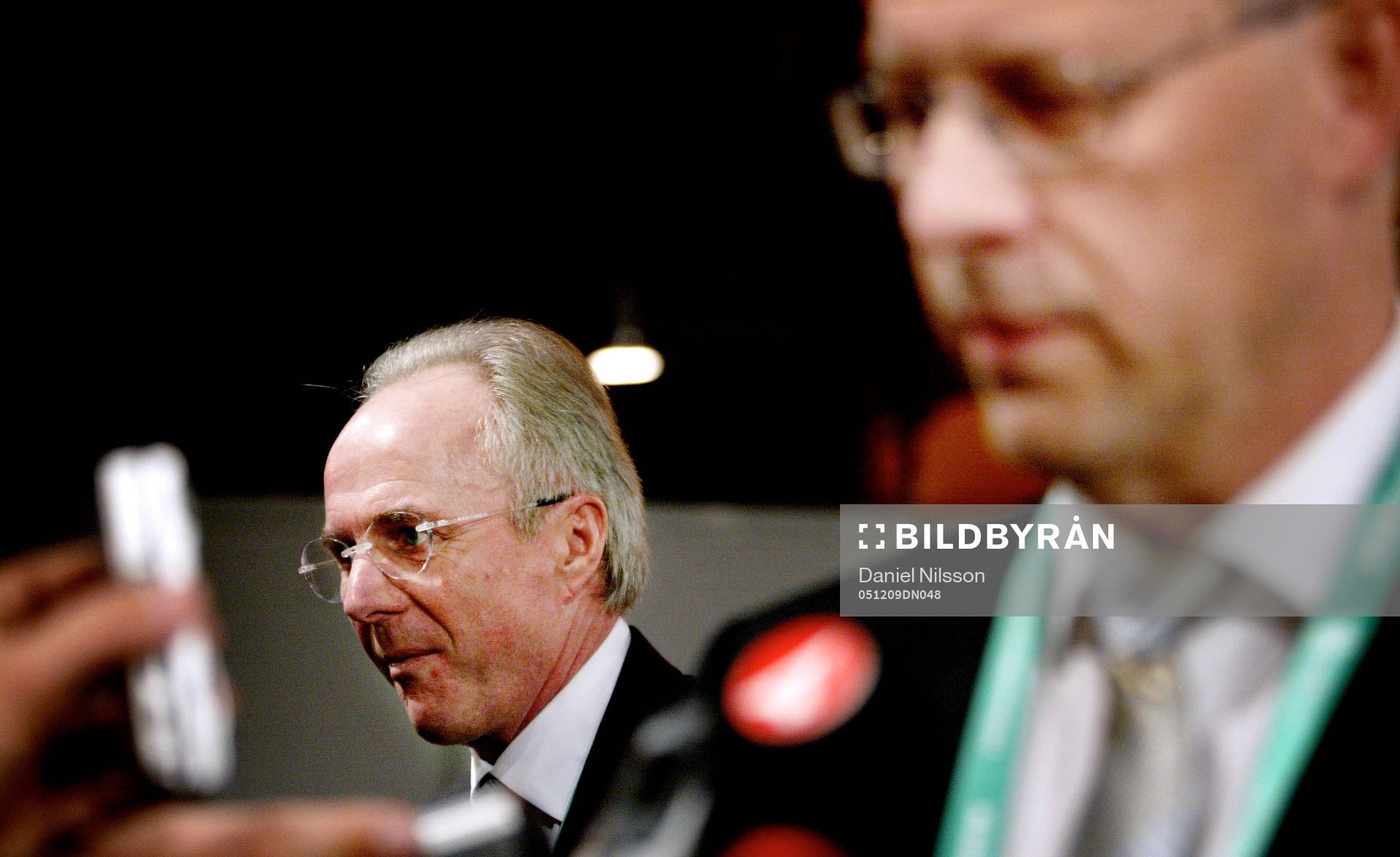 Lars Lagerbäck, förbundskapten Sverige, och Sven-Göran