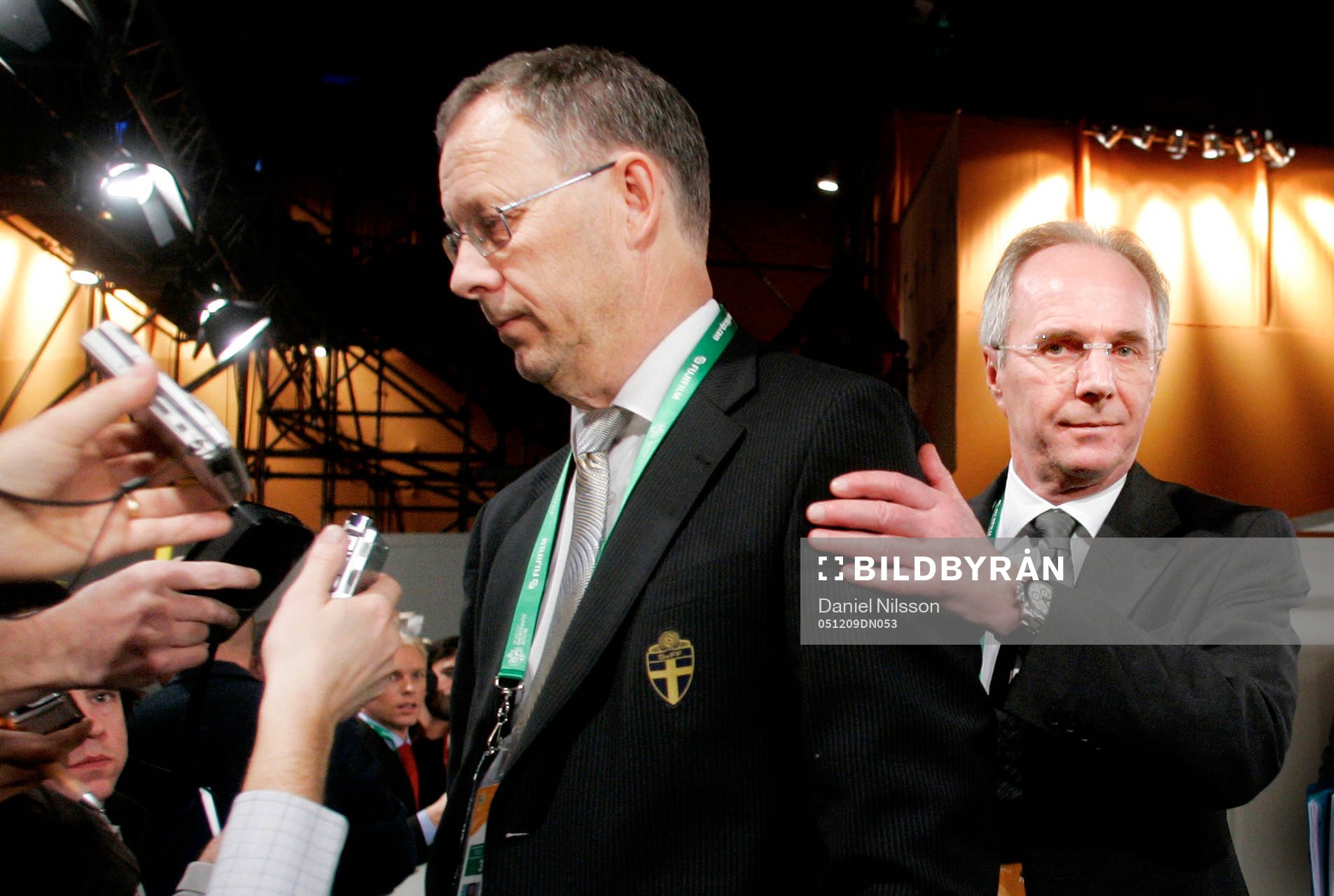 Lars Lagerbäck, förbundskapten Sverige och Sven-Göran