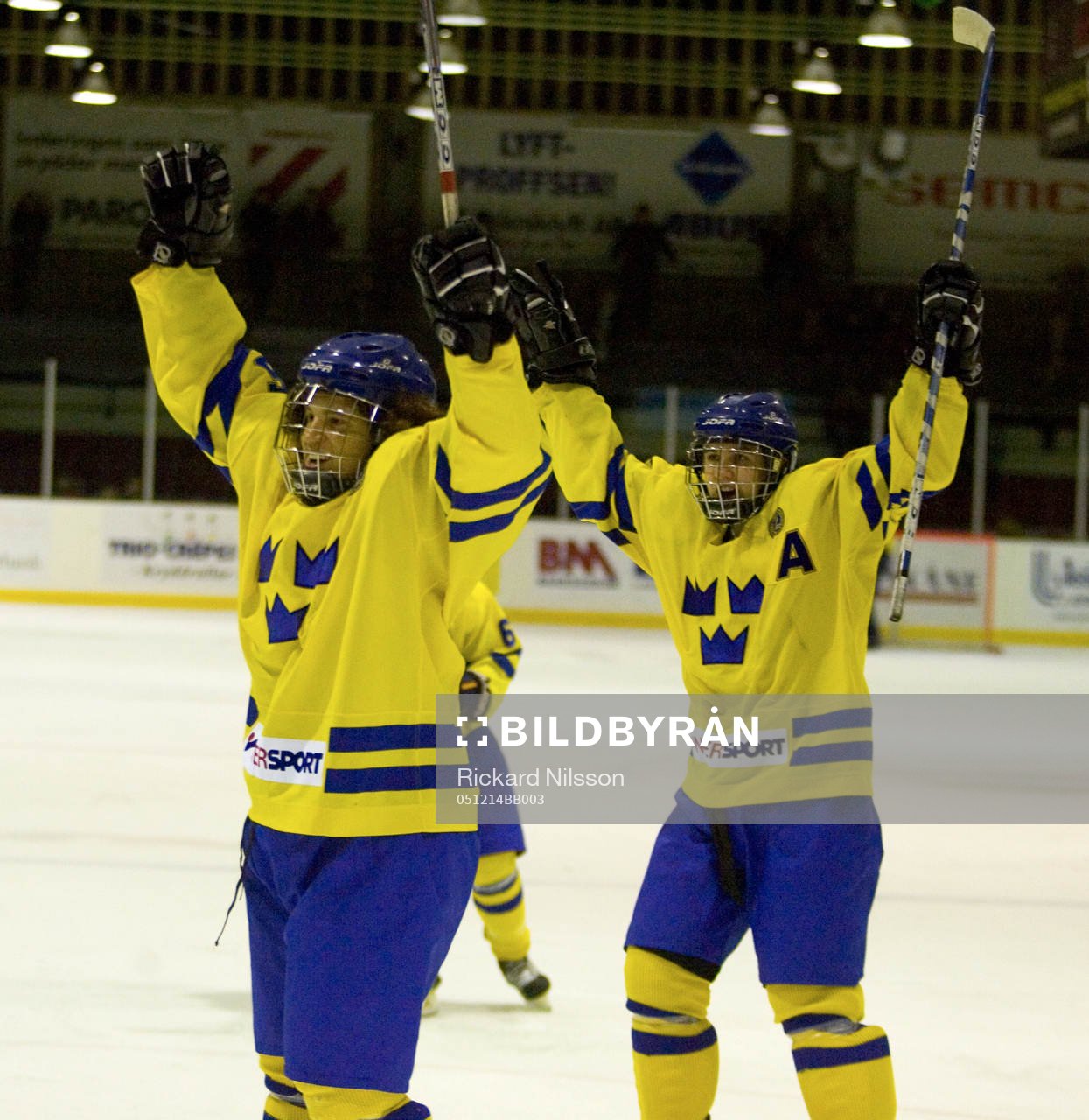 Viktor Sjödin och Niklas Levein, Sverige, jubel