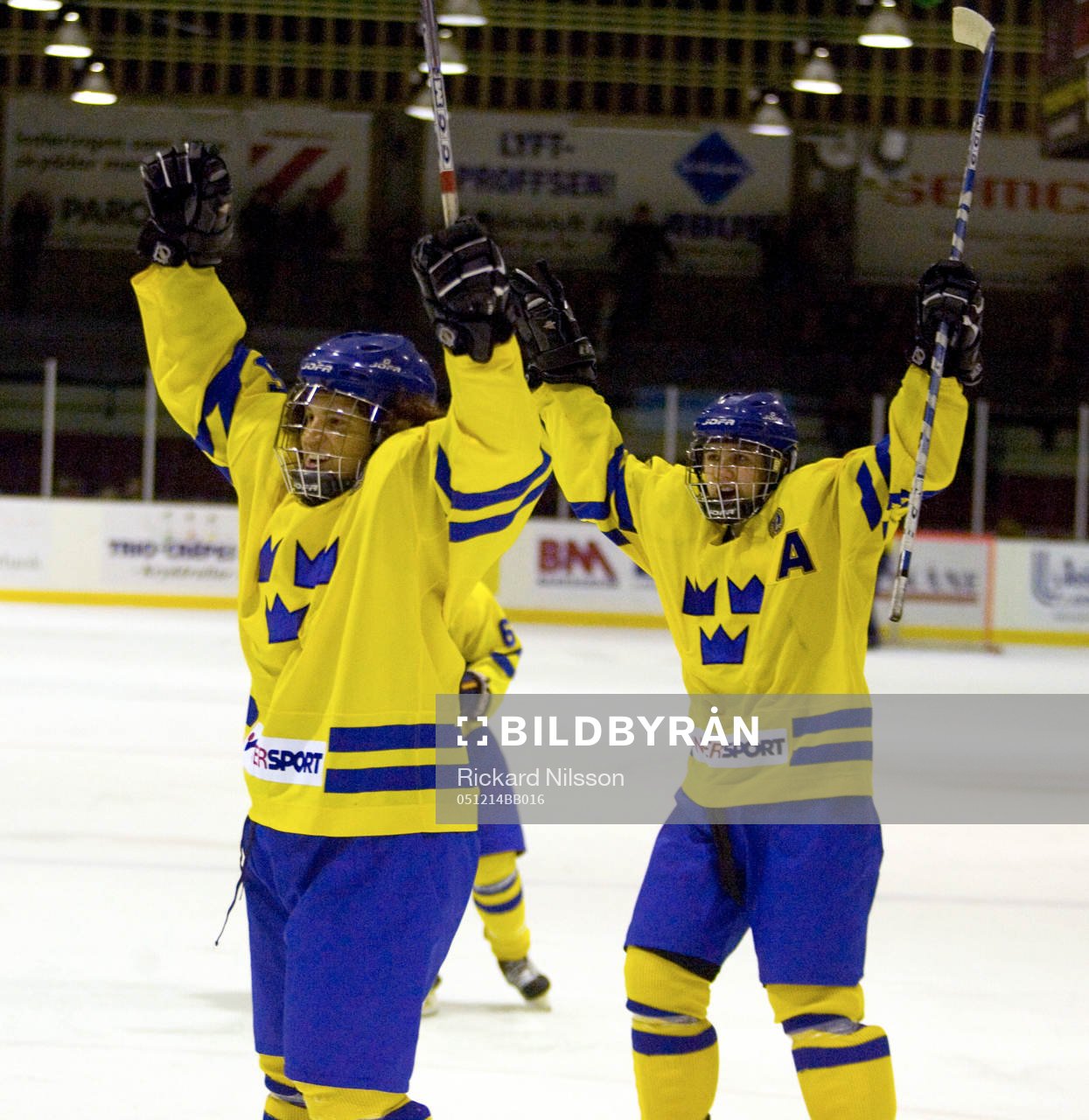 Viktor Sjödin och Niklas Levein, Sverige, jubel